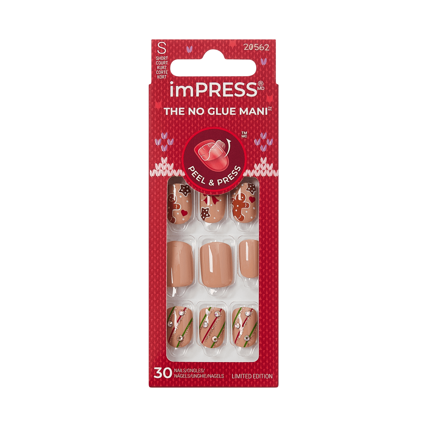 imPRESS Holiday Design Press On Nails - Mistletoe Kiss