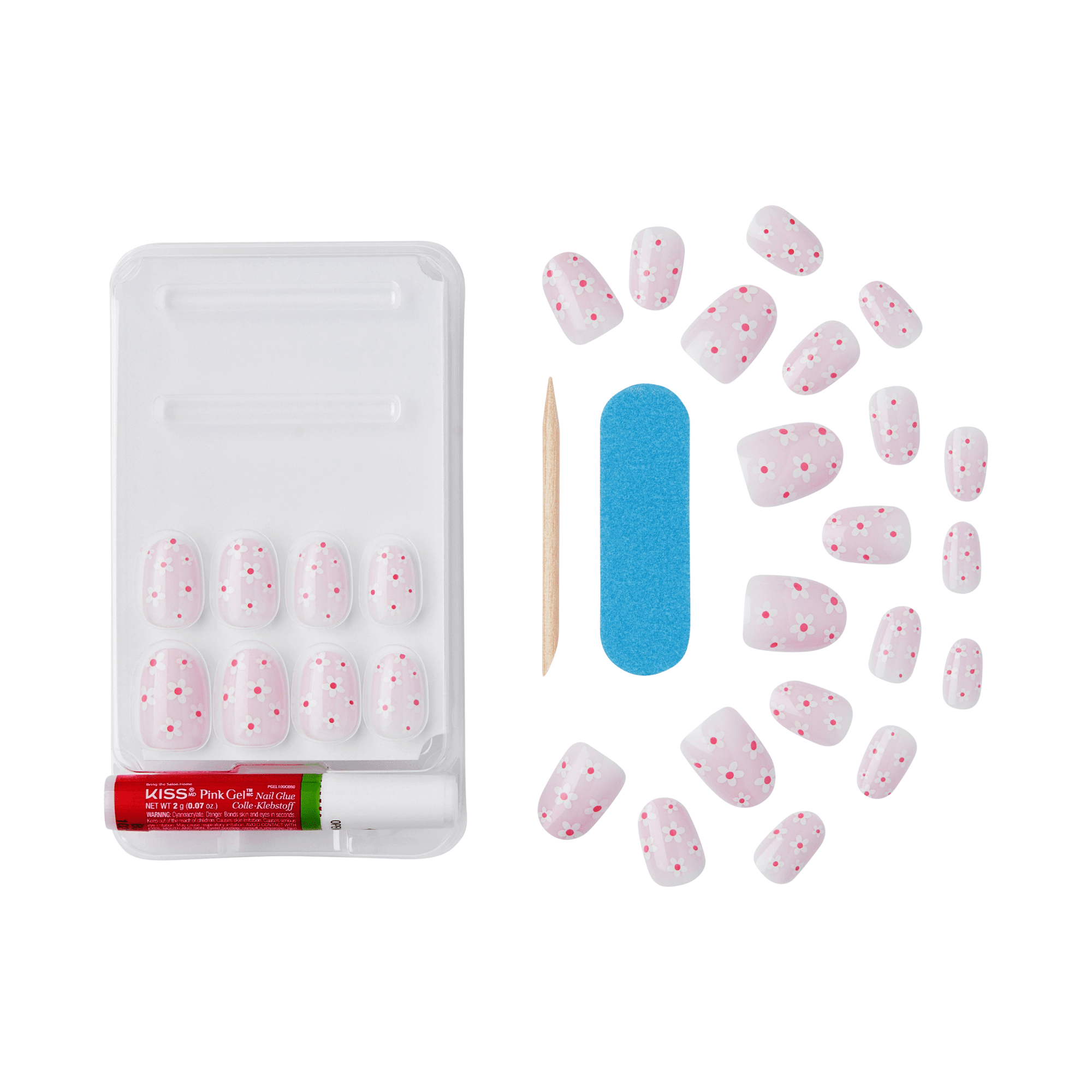 KISS Voguish Fantasy Press On Glue Nails - Luminary