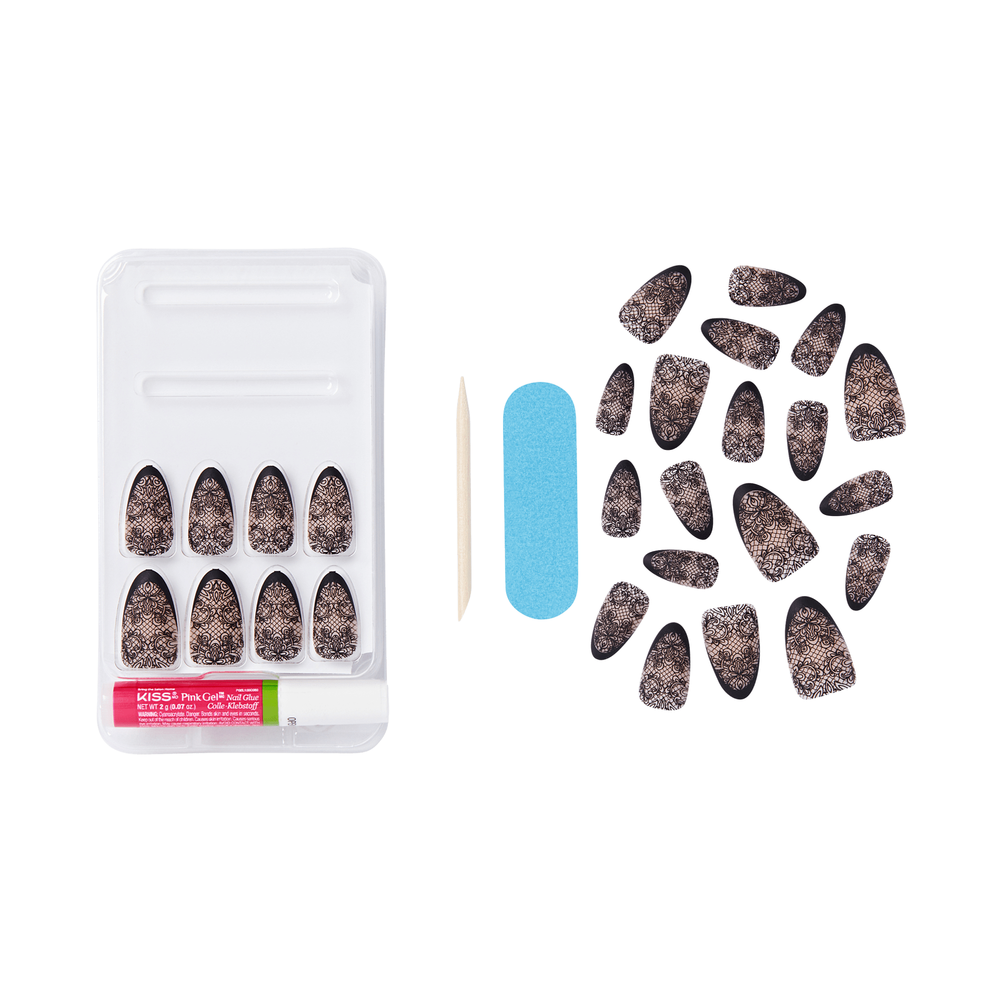 KISS Voguish Fantasy Halloween Press On Glue Nails - I Wanna Rock