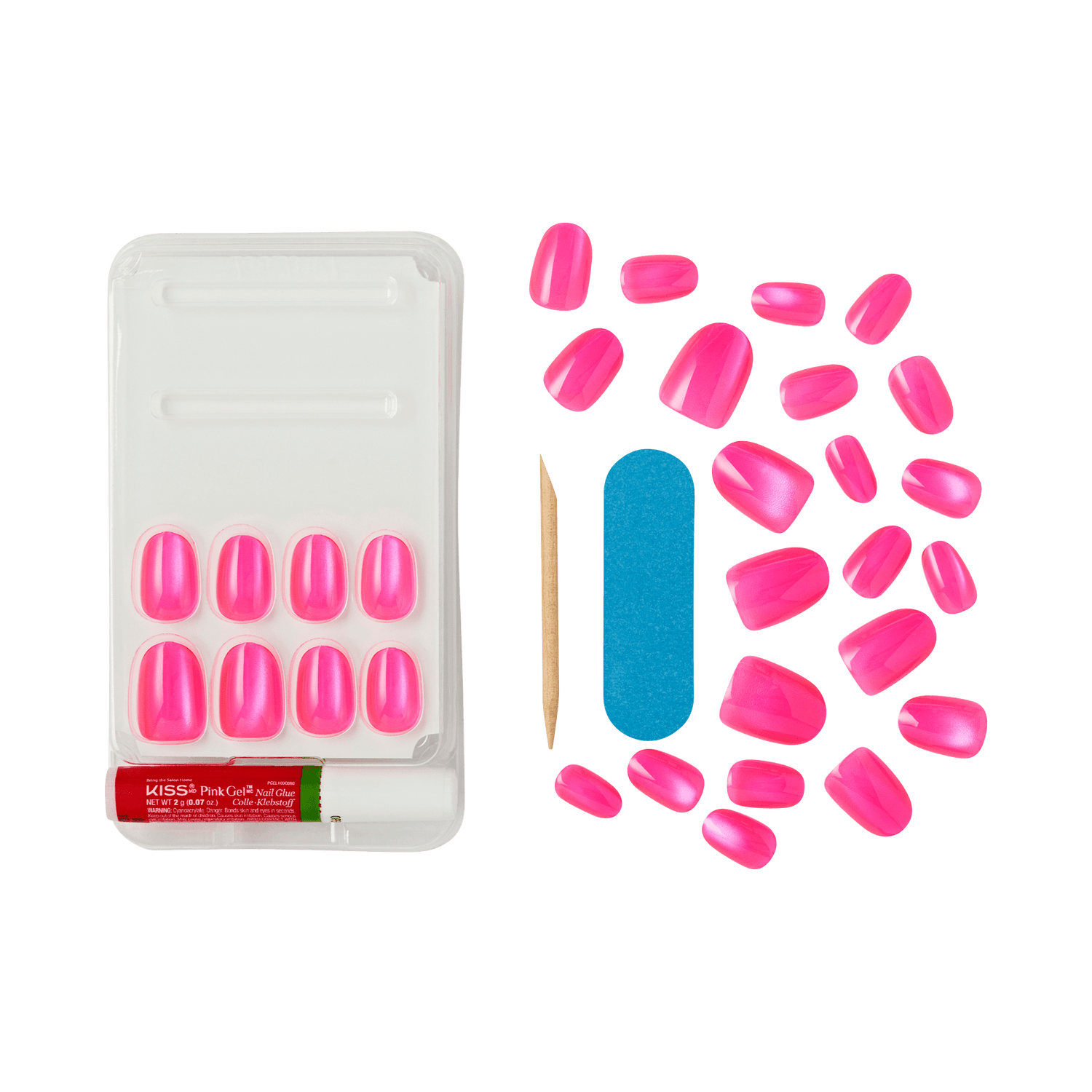 KISS Voguish Fantasy Press On Glue Nails - Good Luck, Babe