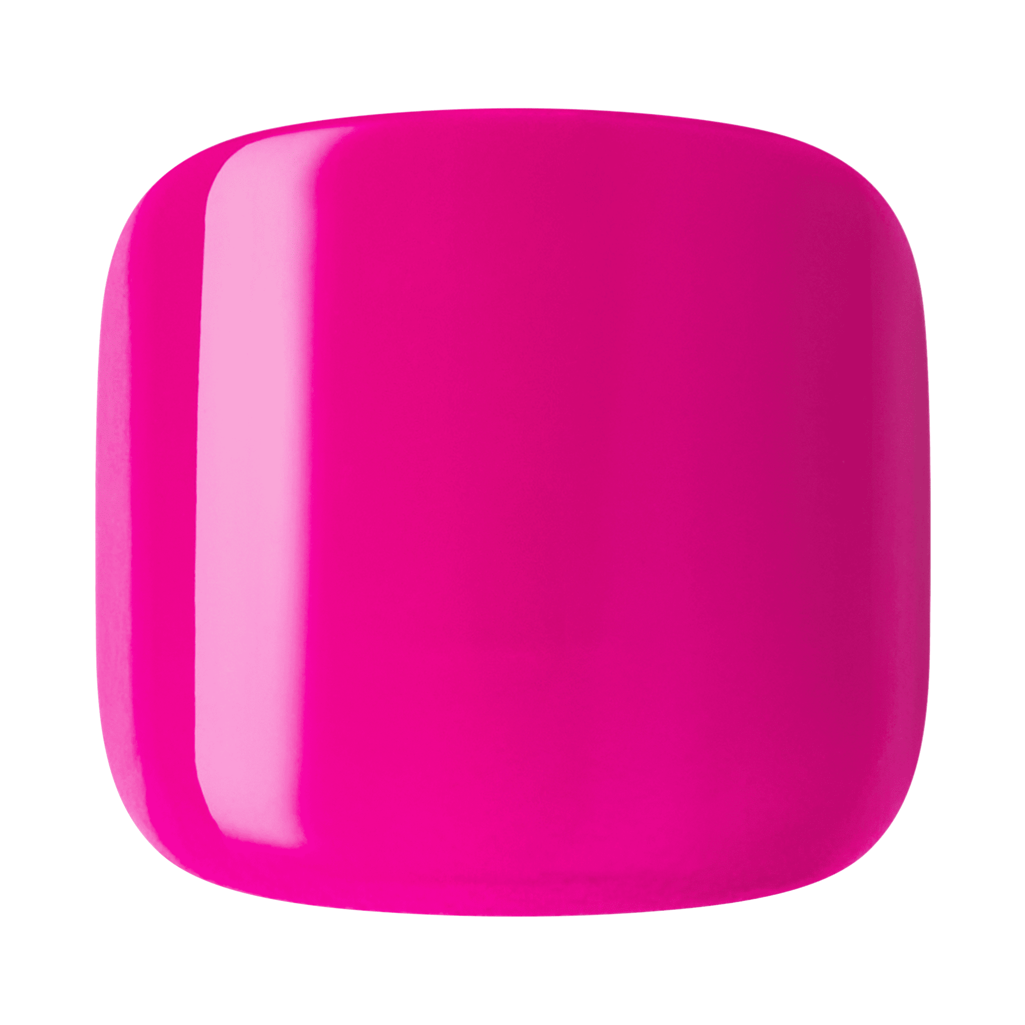 Pink square nail on a transparent background