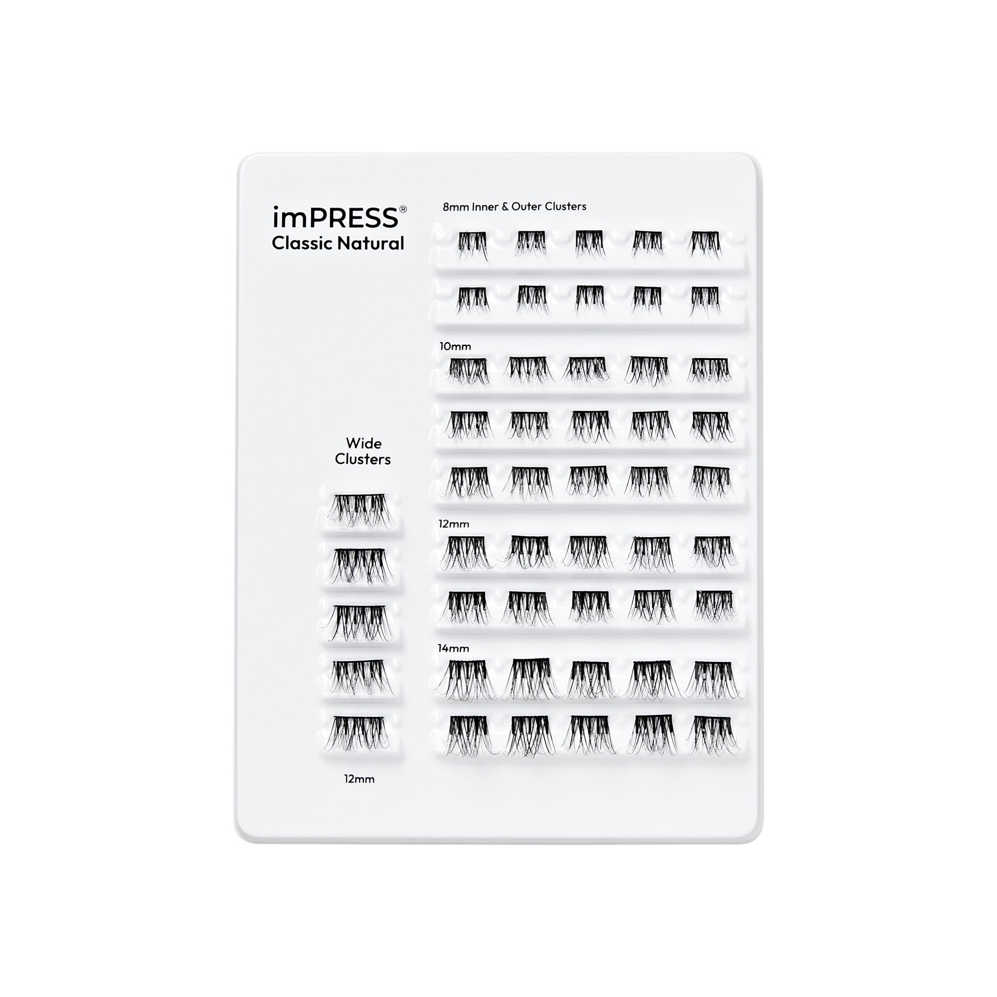imPRESS Falsies Pre-Glued Lash Clusters Multipack - Classic Natural