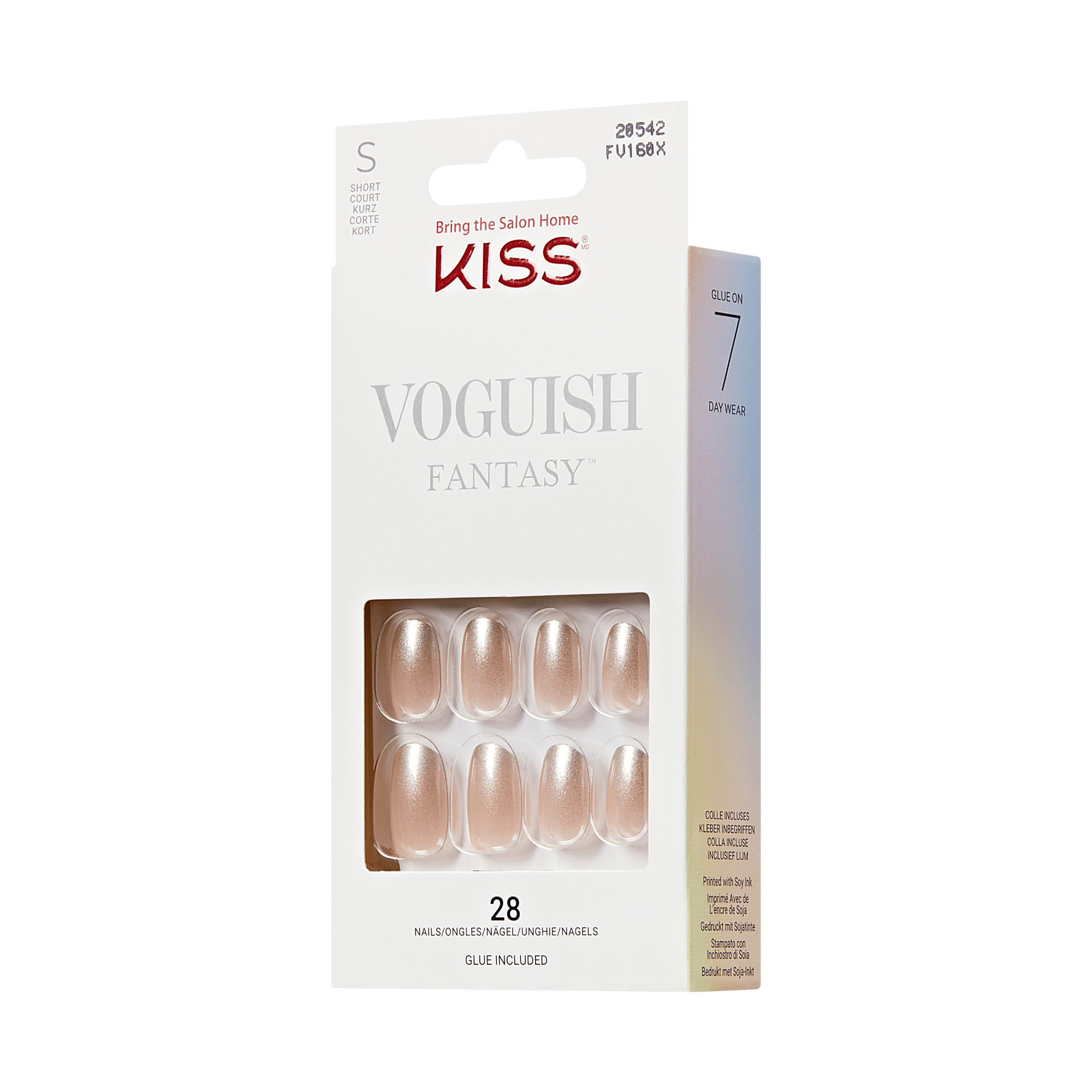 KISS Voguish Fantasy Press On Glue Nails - Newbie