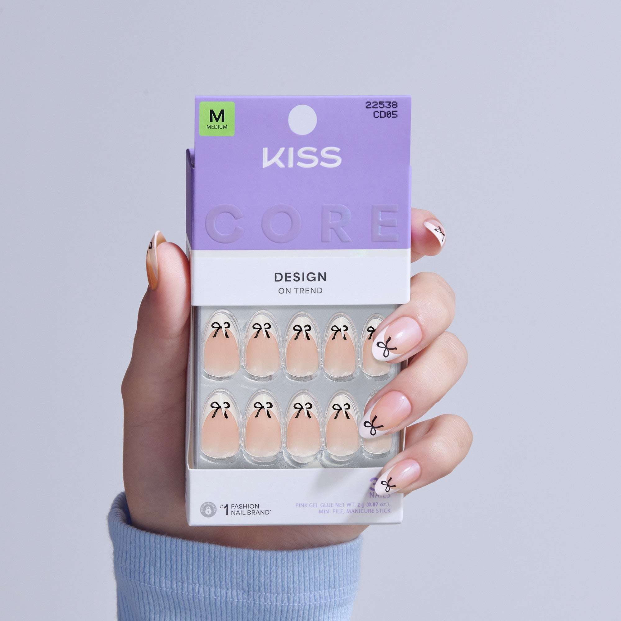 KISS CORE Design Press On Glue Nails - Our Moment