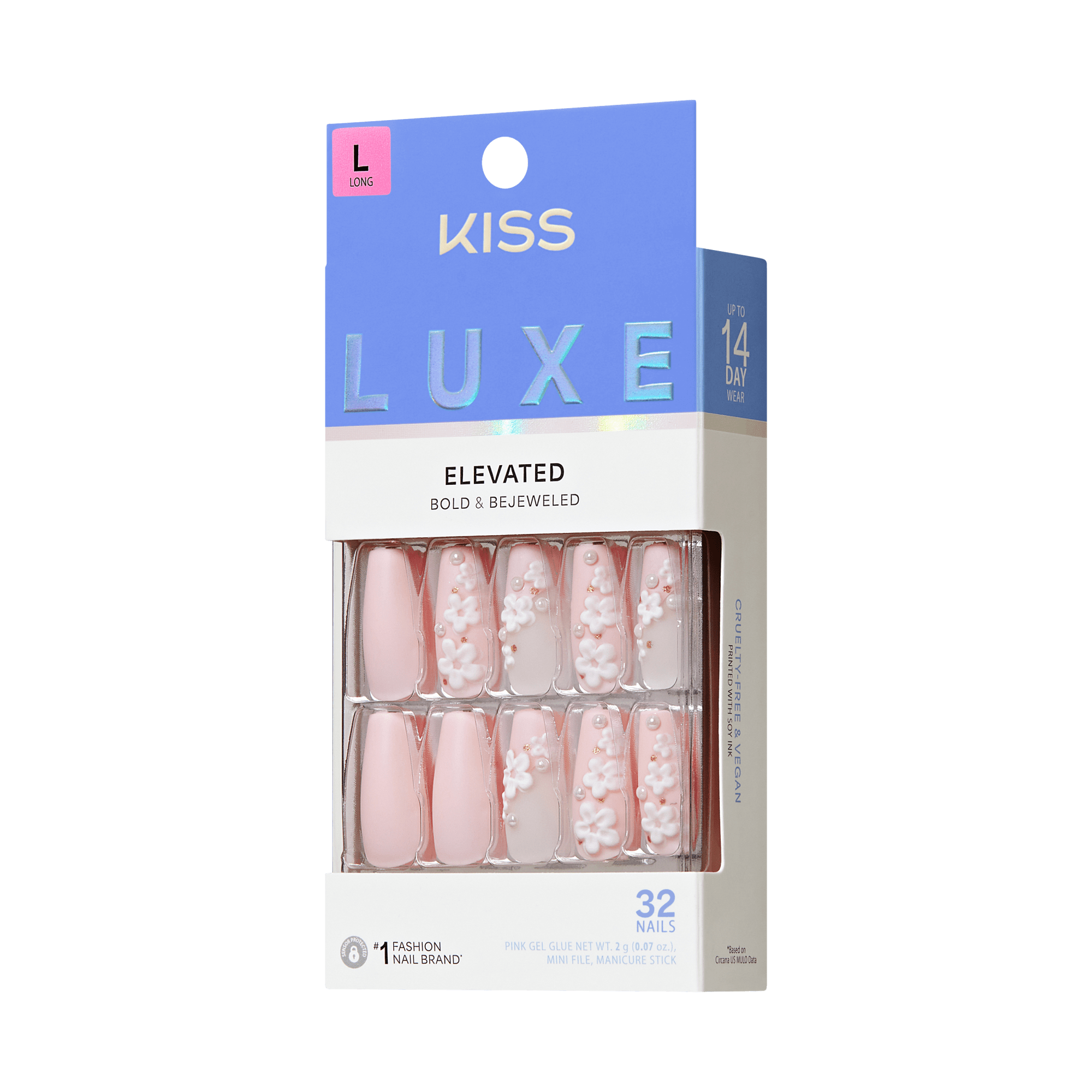 KISS LUXE Press On Glue Nails - Wandering Tide