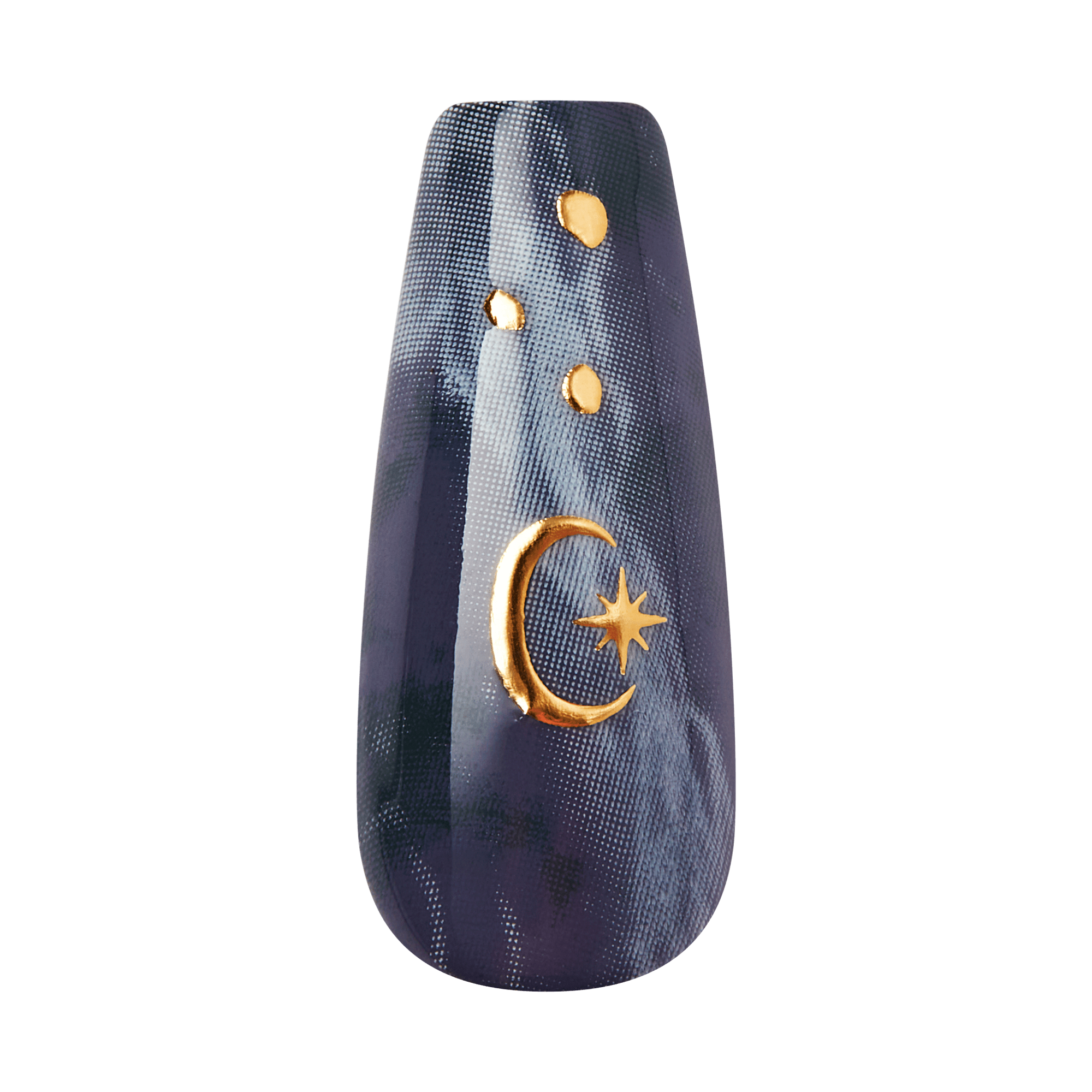 Kiss Haunt Halloween Press On Fake Glue Nails - Spooky Tips | Design, Blue, Long, Coffin, Glow In The Dark