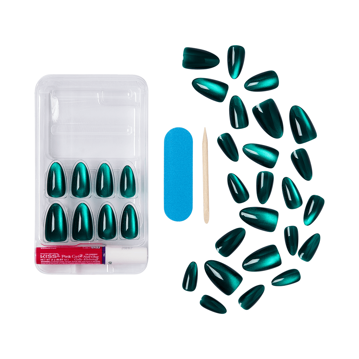 KISS Voguish Fantasy Holiday Press On Glue Nails - Holiday Gala