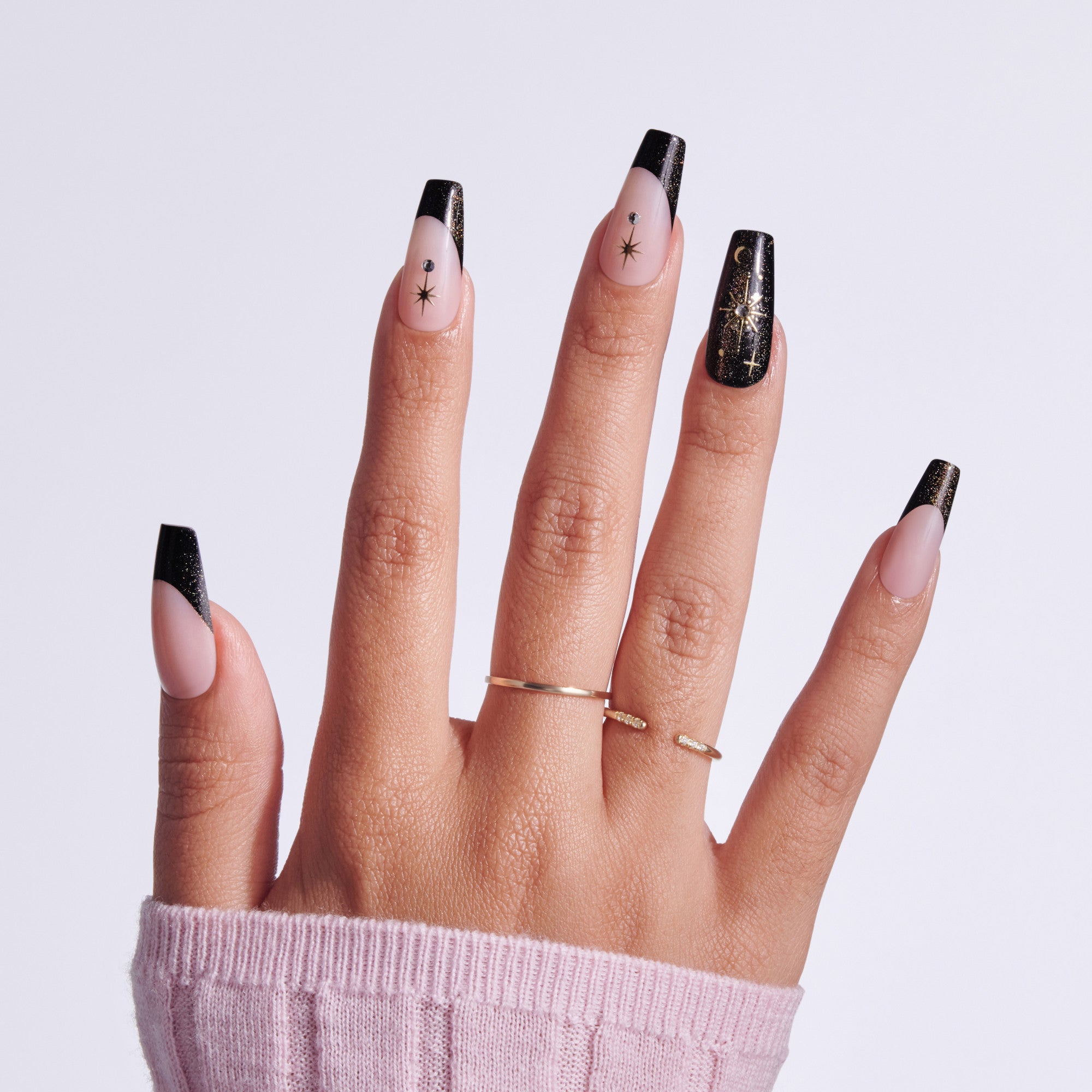 KISS LUXE Press On Glue Nails - Luna Ivy