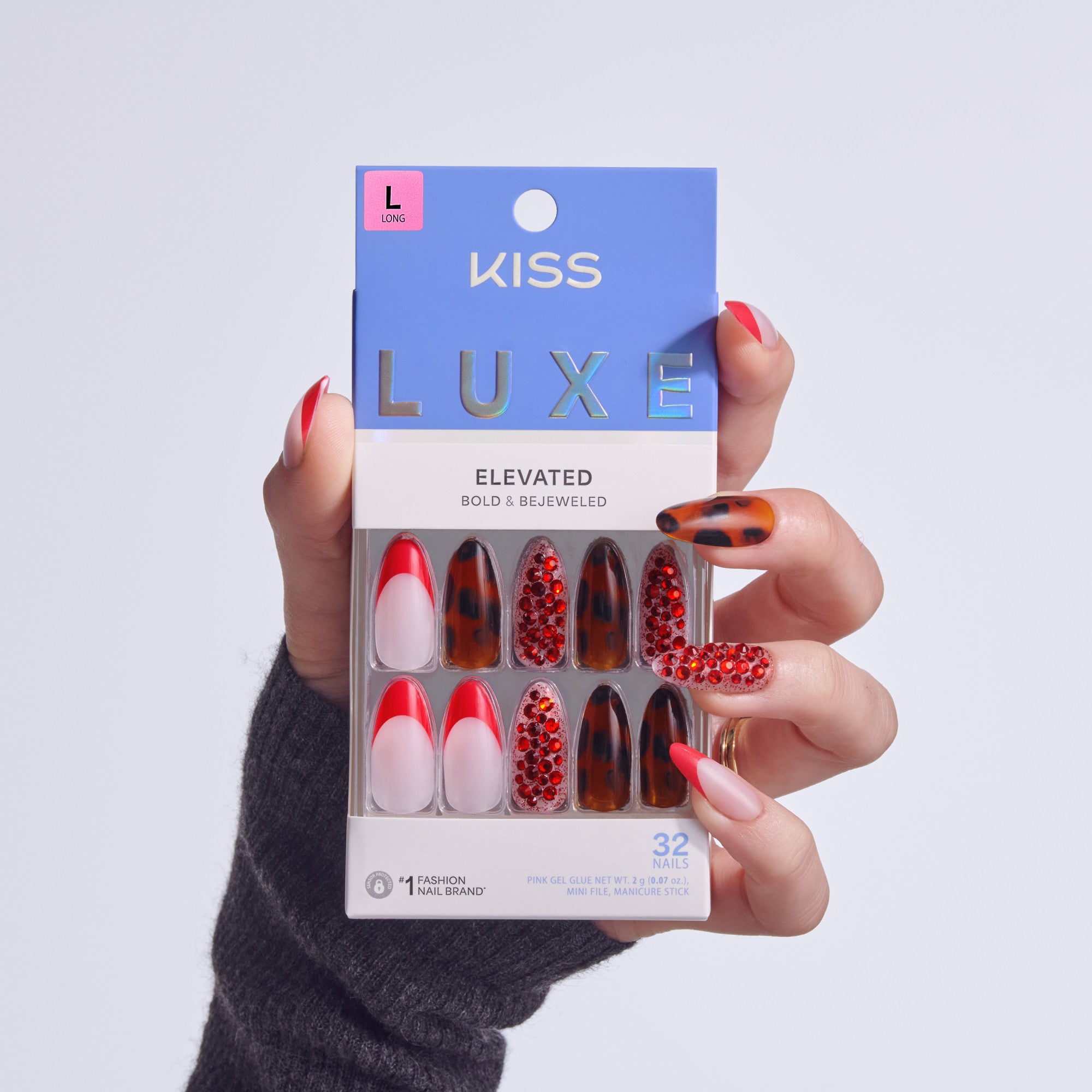 KISS LUXE Press On Glue Nails - Tidal Quest