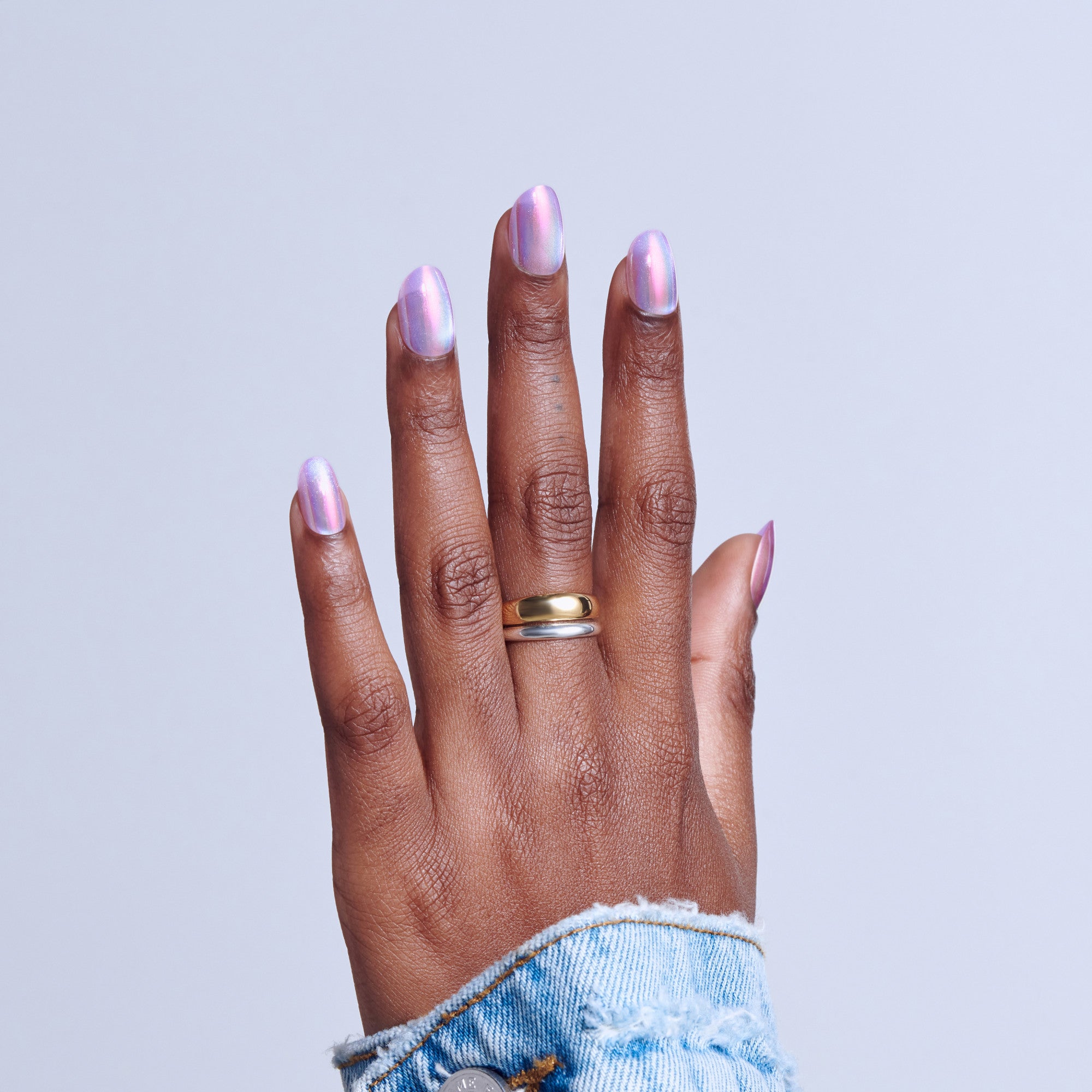 KISS GLAM Embellished Press On Glue Nails - One n Only