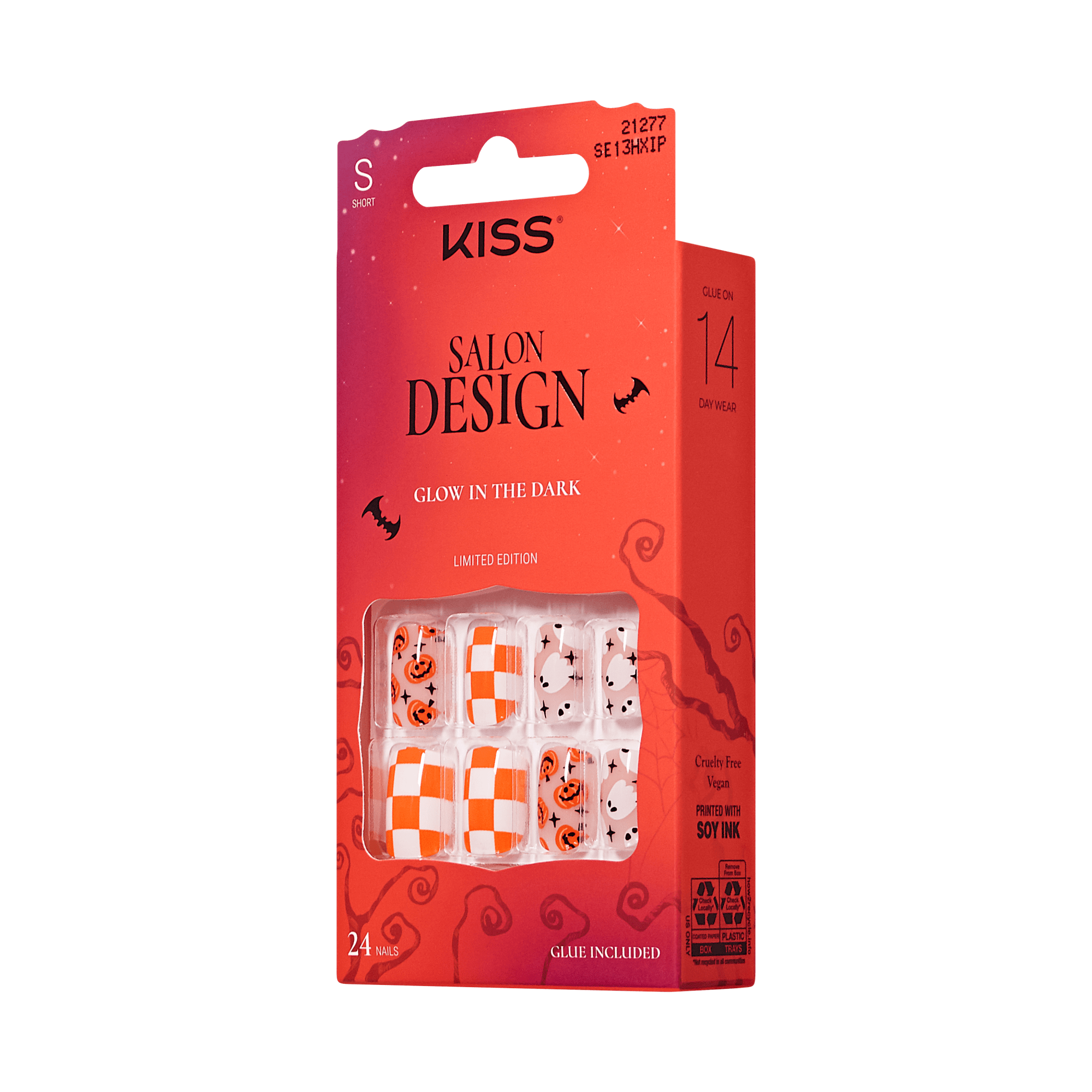 KISS Salon Design Halloween Press On Glue Nails - How Cinematic