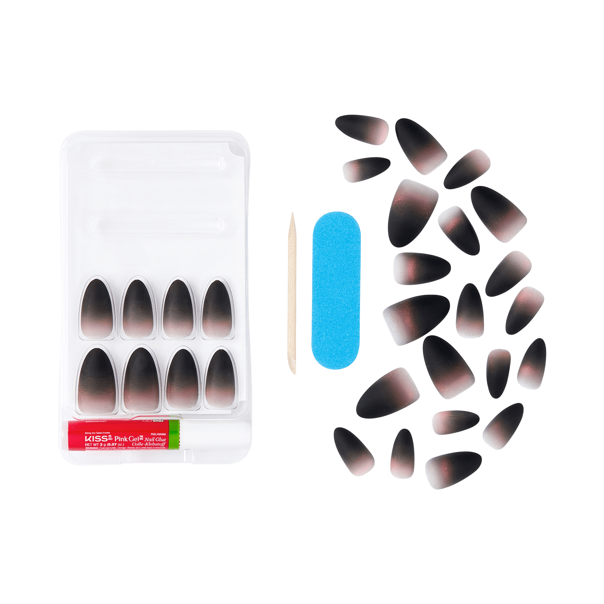 KISS Voguish Fantasy Halloween Press On Glue Nails - Chilling Char