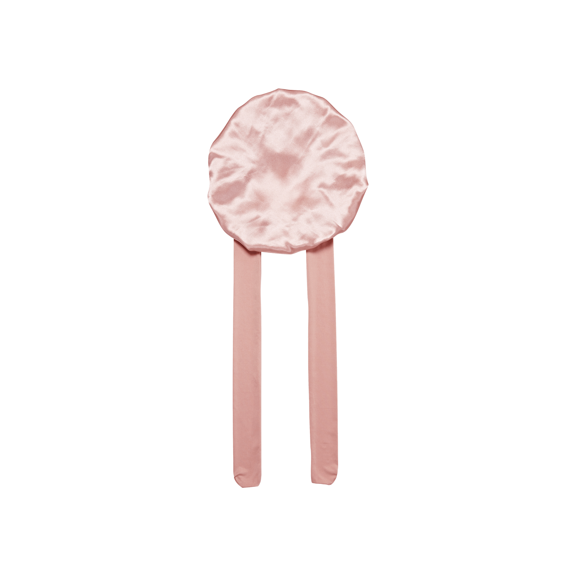 Pink hair clip with a round top on a transparent background