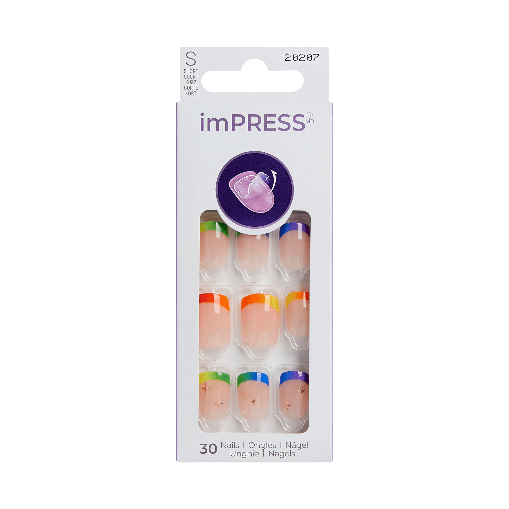 imPRESS Design Press On Nails - Sunset Low