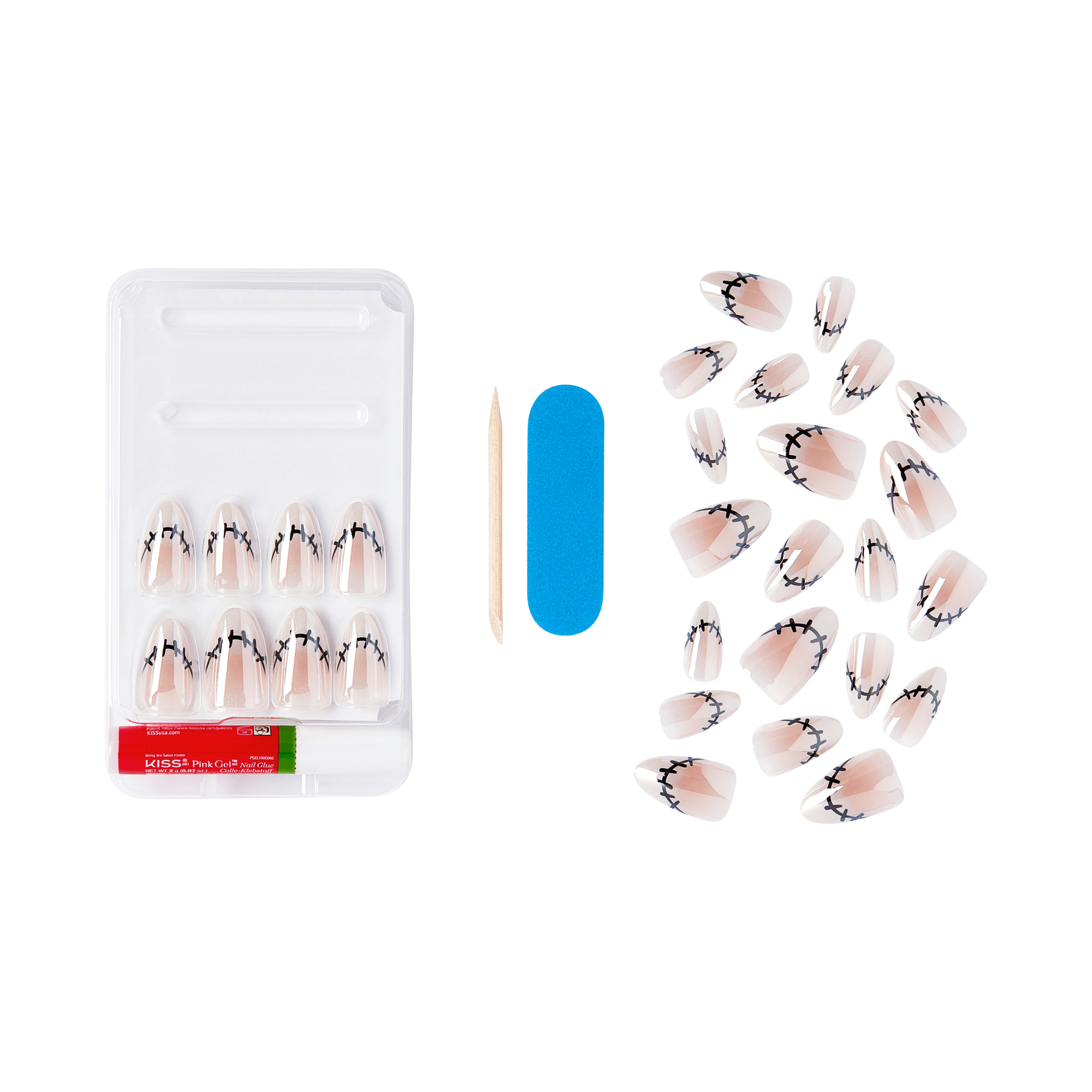 KISS Voguish Fantasy Halloween Press On Glue Nails - Spooky Specta