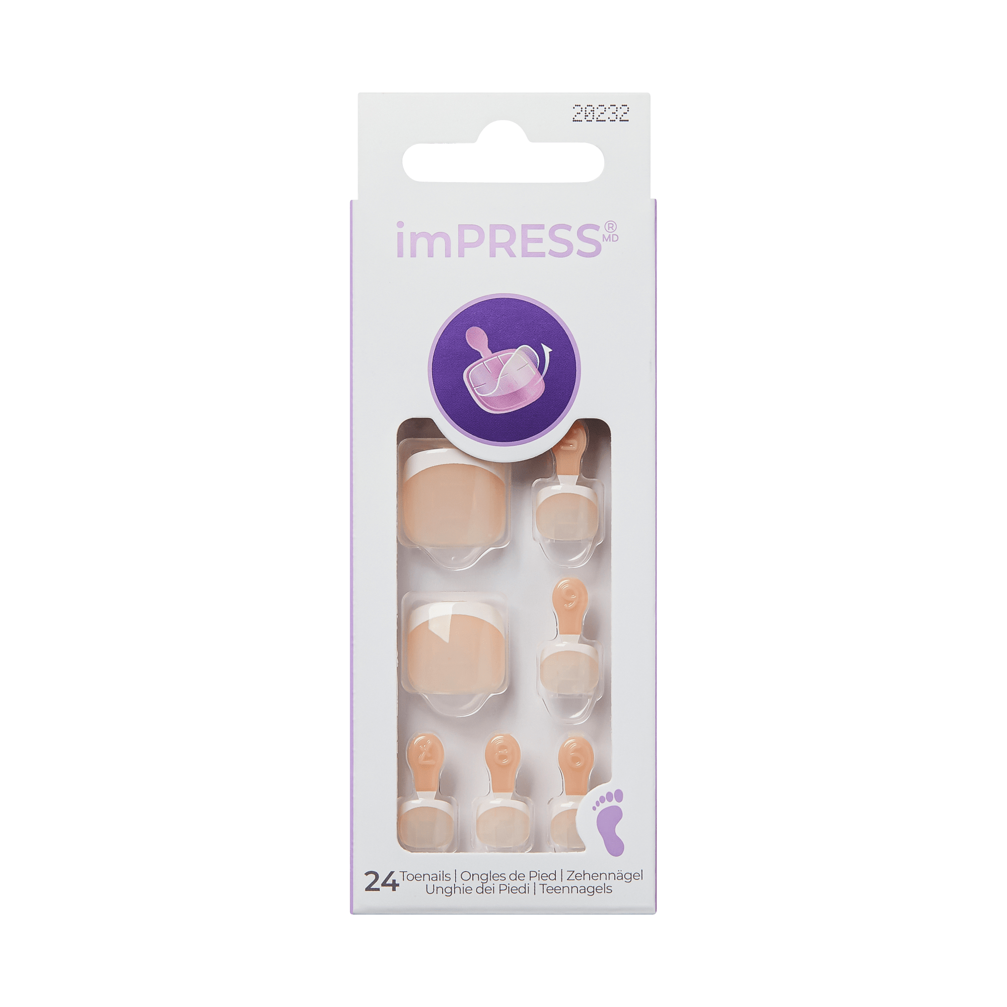 imPRESS Design Press On Pedicure - Chasing Summer