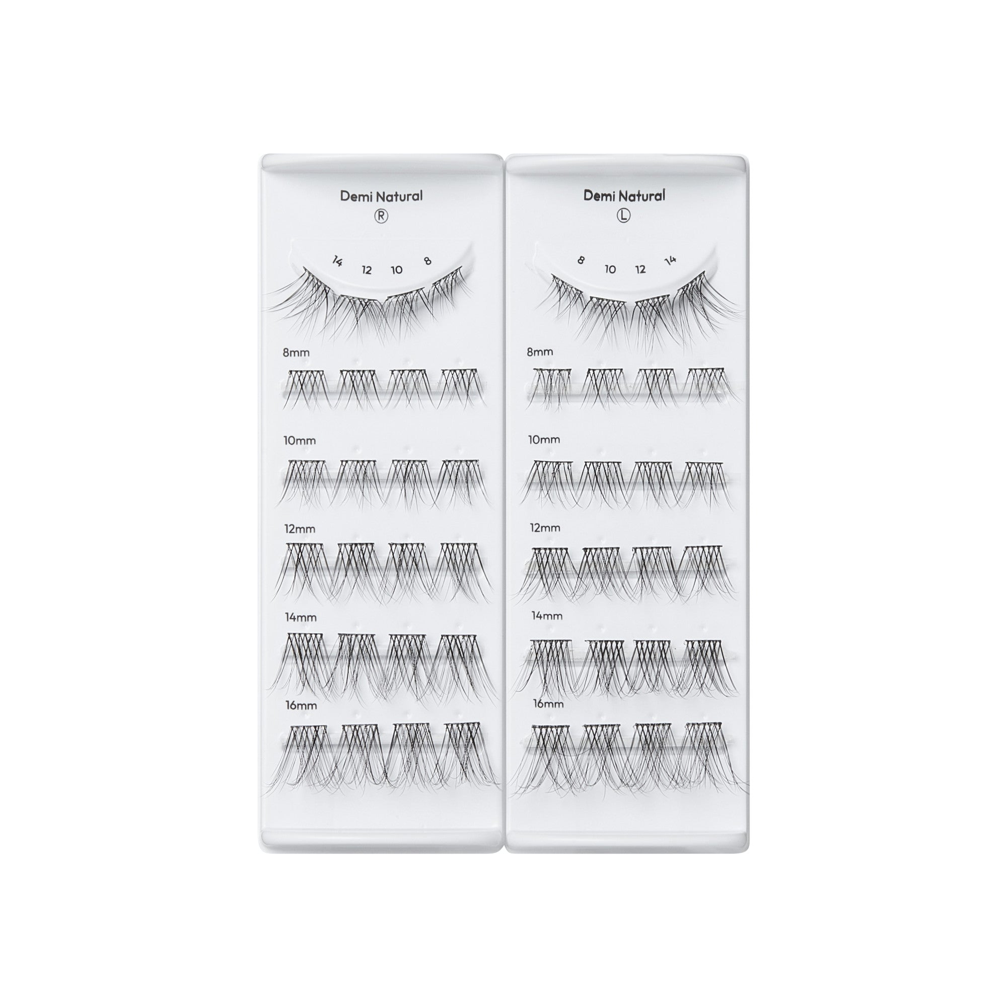 imPRESS Falsies Long Lasting Pre-Glued Lash Clusters Kit - Demi Natural