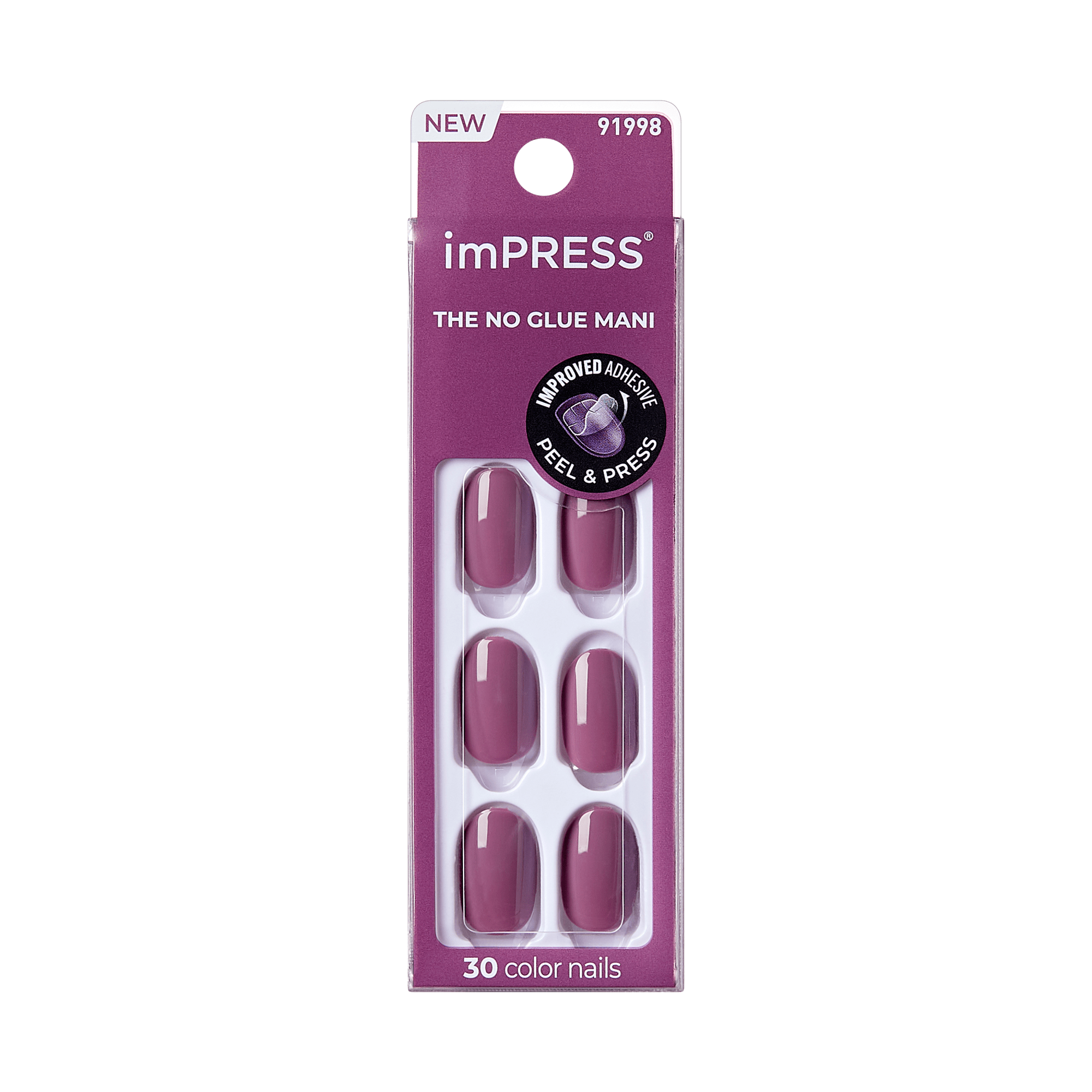 imPRESS Color Press On Nails - Purple Veil