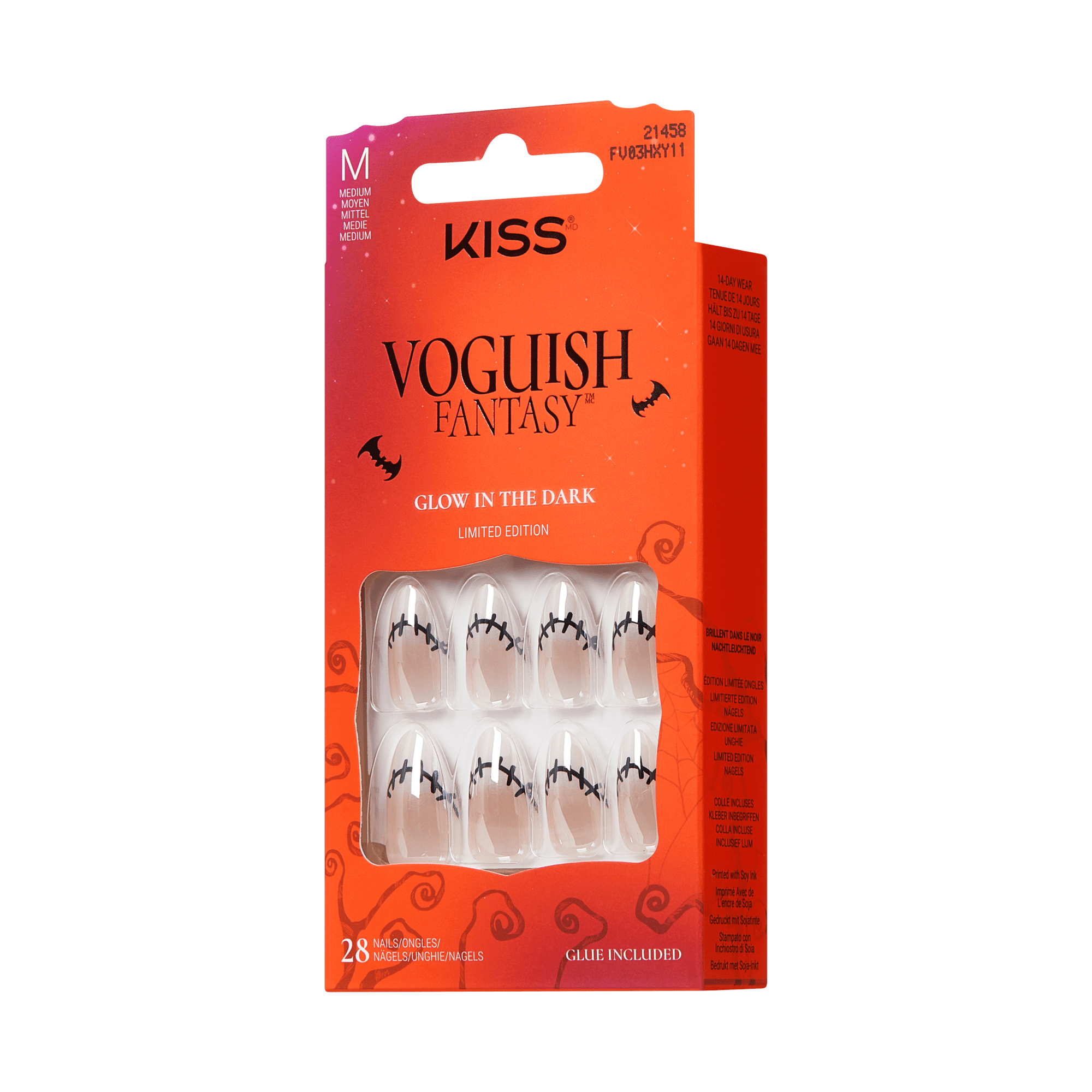 KISS Voguish Fantasy Halloween Press On Glue Nails - Spooky Specta