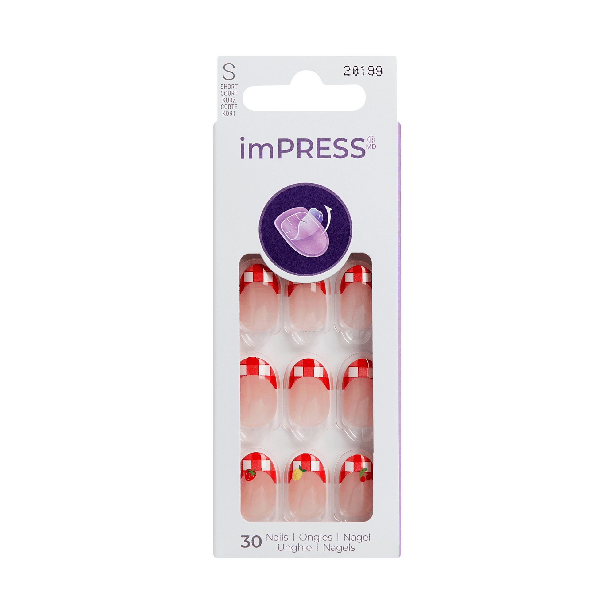 imPRESS Design Press On Nails - Hearts Aflutter