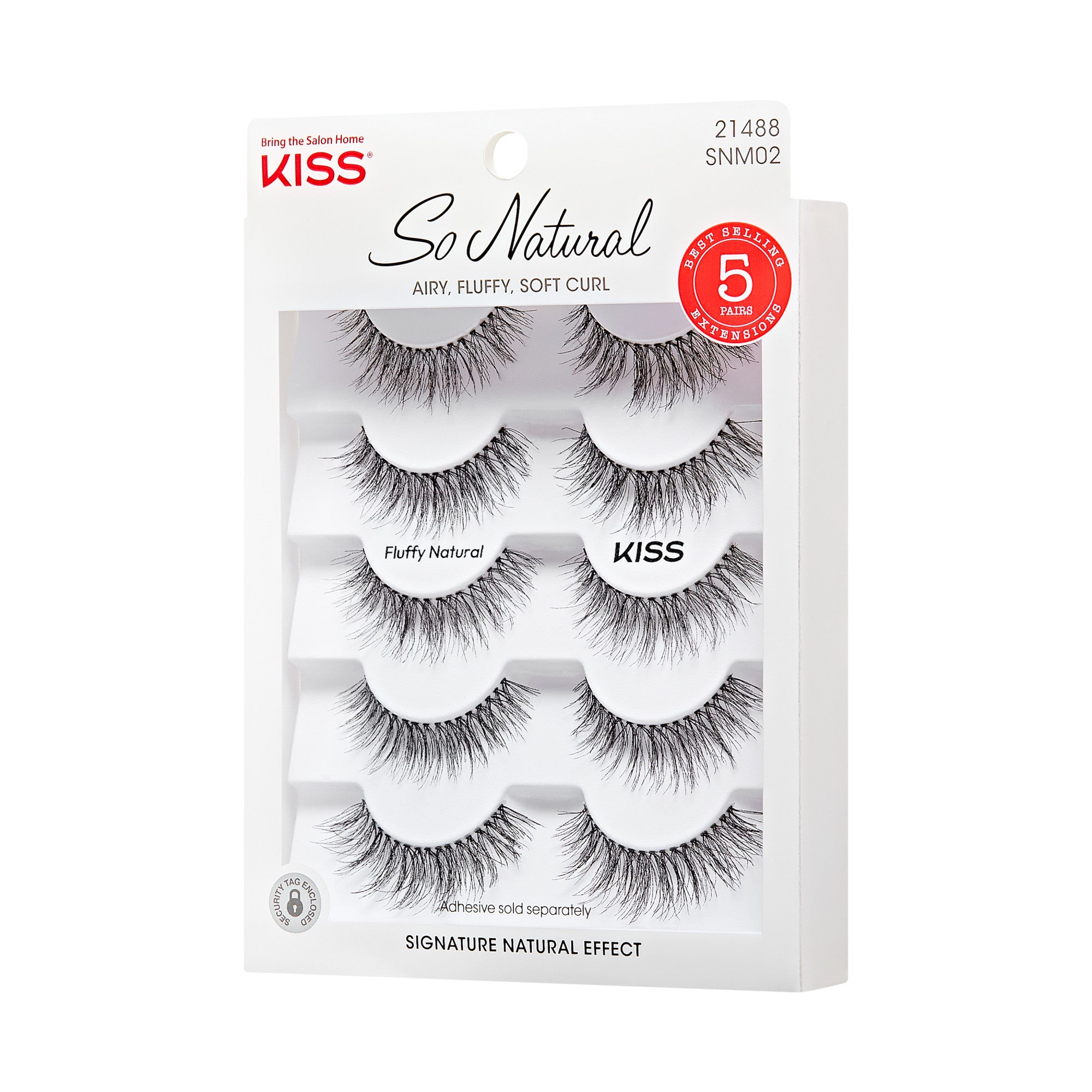 KISS So Natural False Eyelashes - Fluffy Natural