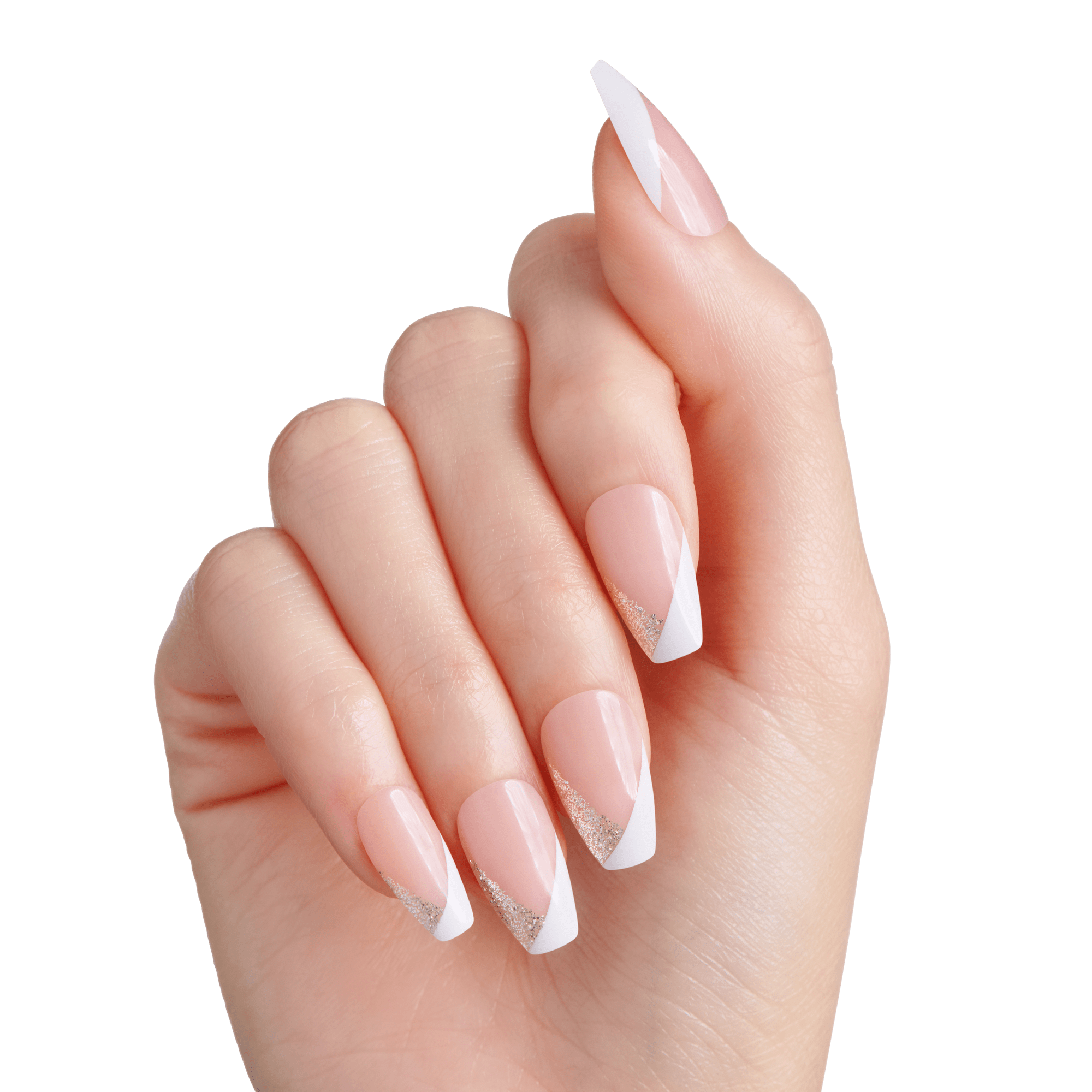 MISKEEN - 500 X Künstliche French Nail Art Acrylspitzen + Kleber