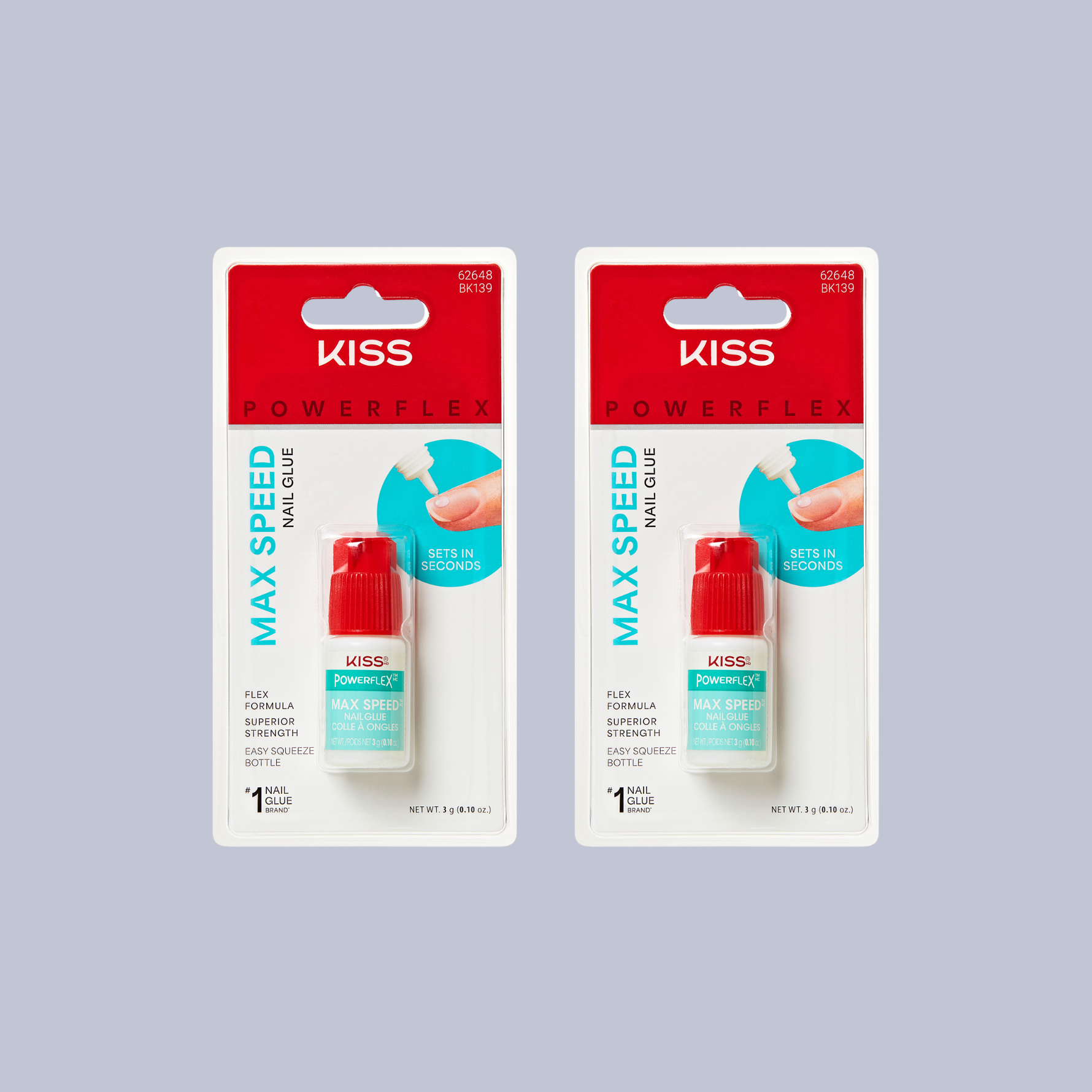 KISS PowerFlex Maximum Speed Nail Glue 2-Pack