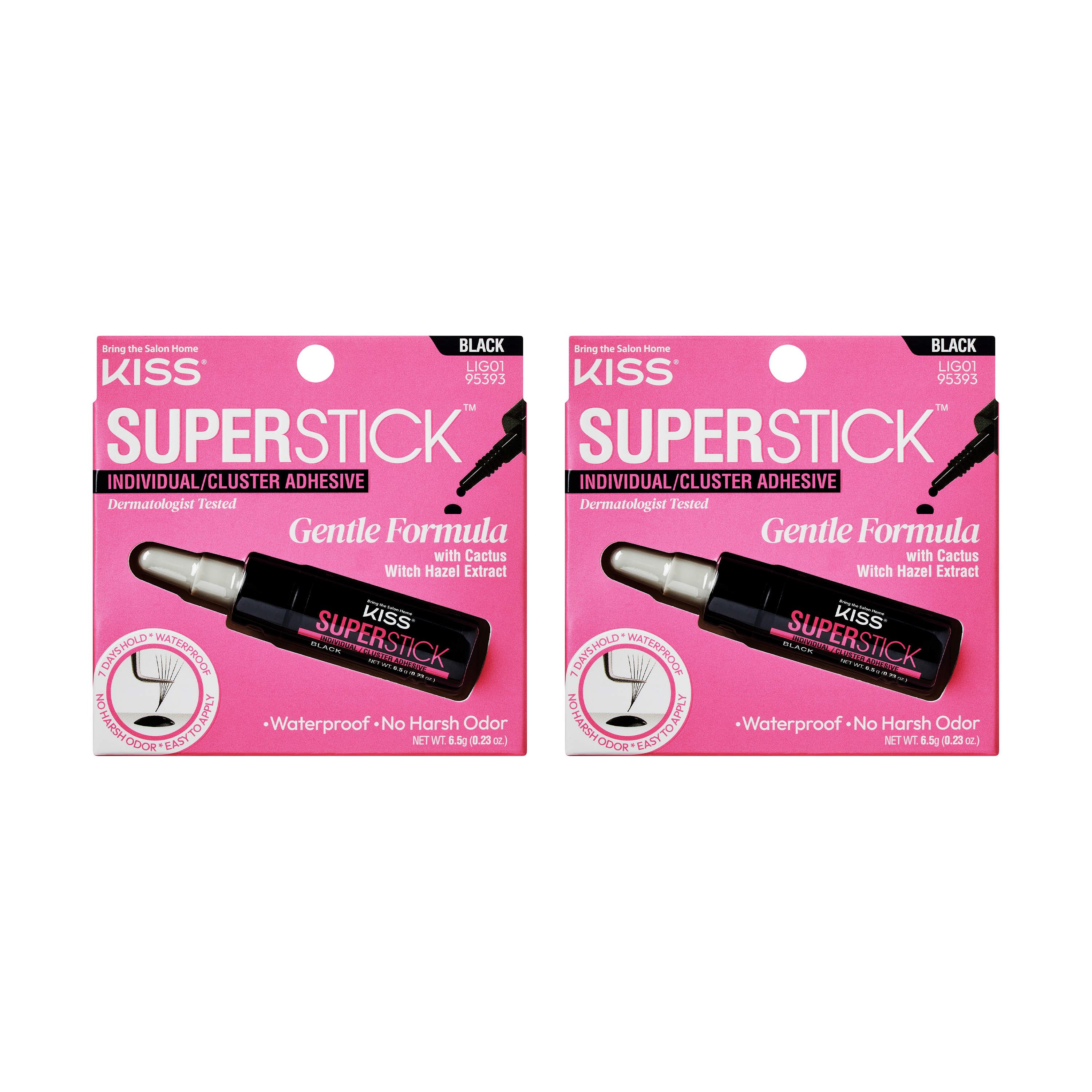 Kiss SuperStick Lash Cluster Adhesive - Black 2- Pack