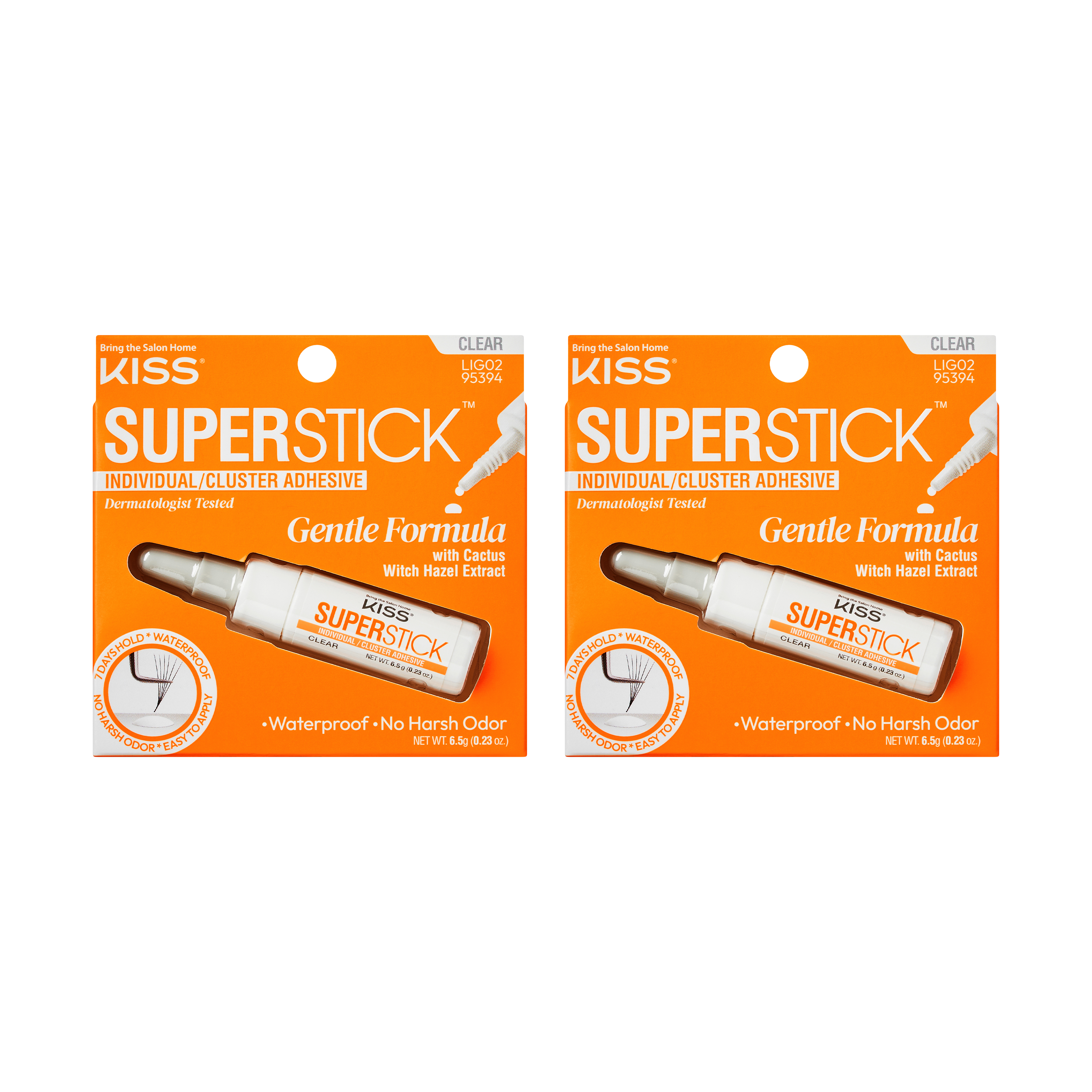 Kiss SuperStick Lash Cluster Adhesive - Clear 2-Pack