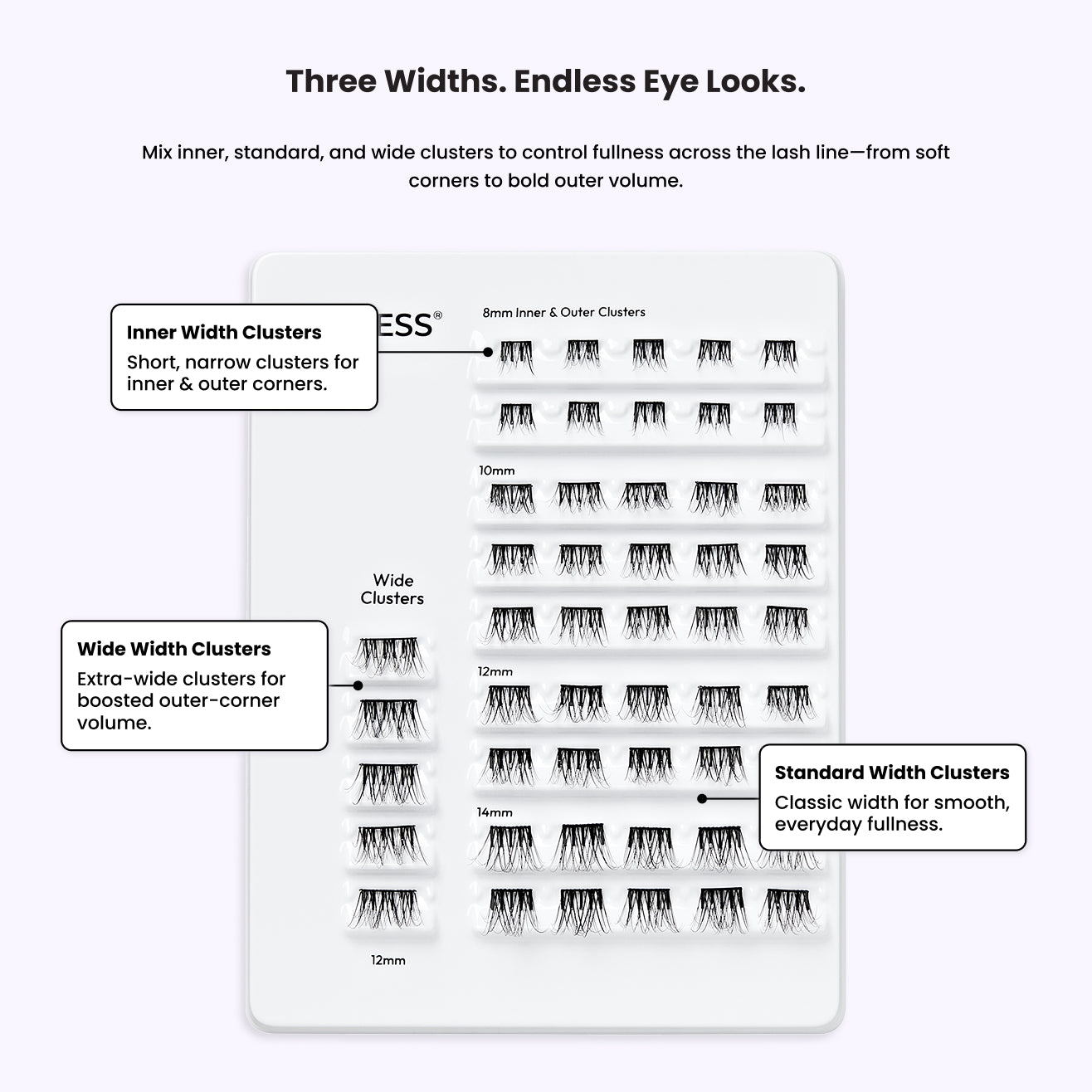 imPRESS Falsies Pre-Glued Lash Clusters Multipack - Classic Natural