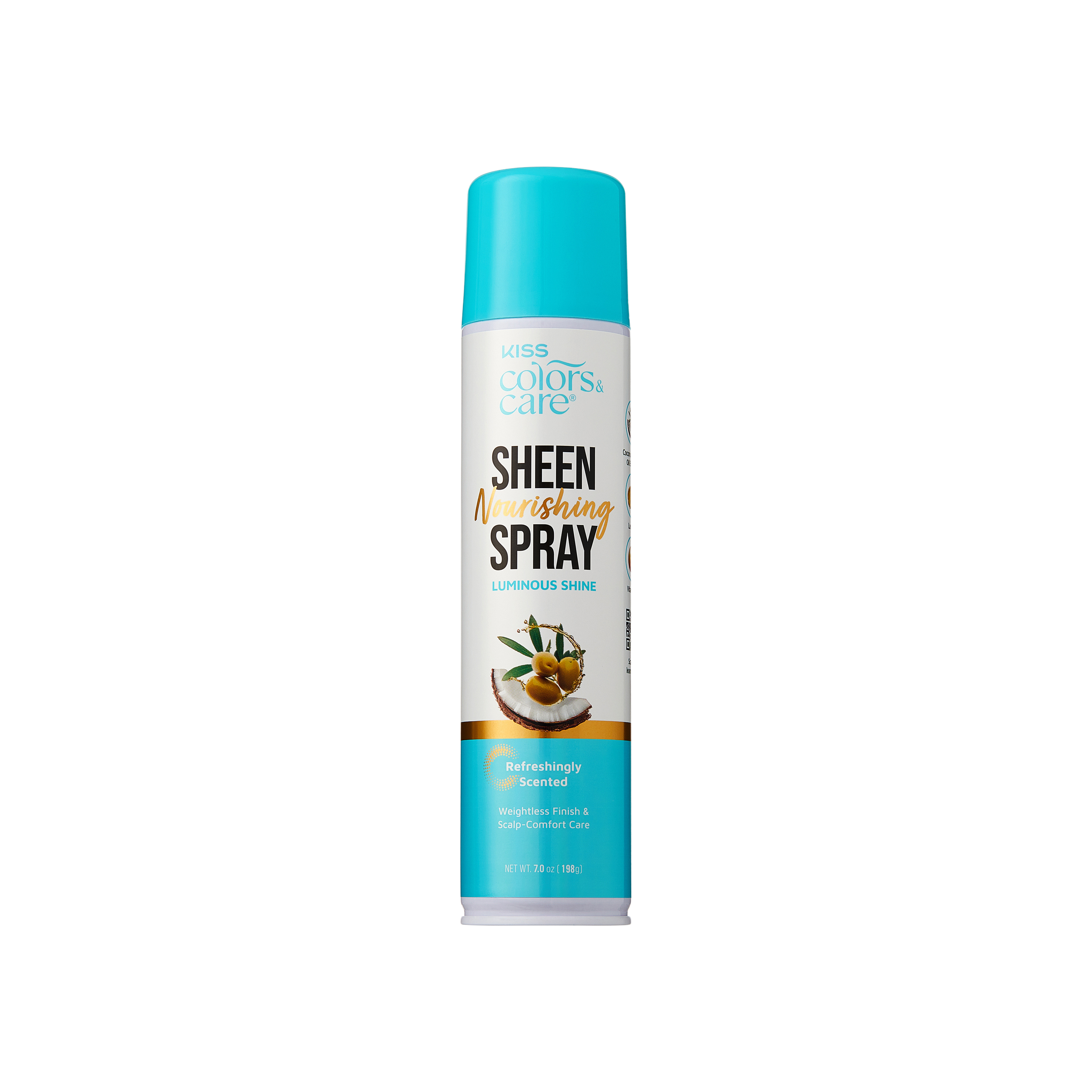 Kiss Colors & Care Nourishing Sheen Spray for Luminous Shine | 7 US fl. oz, Hair Care
