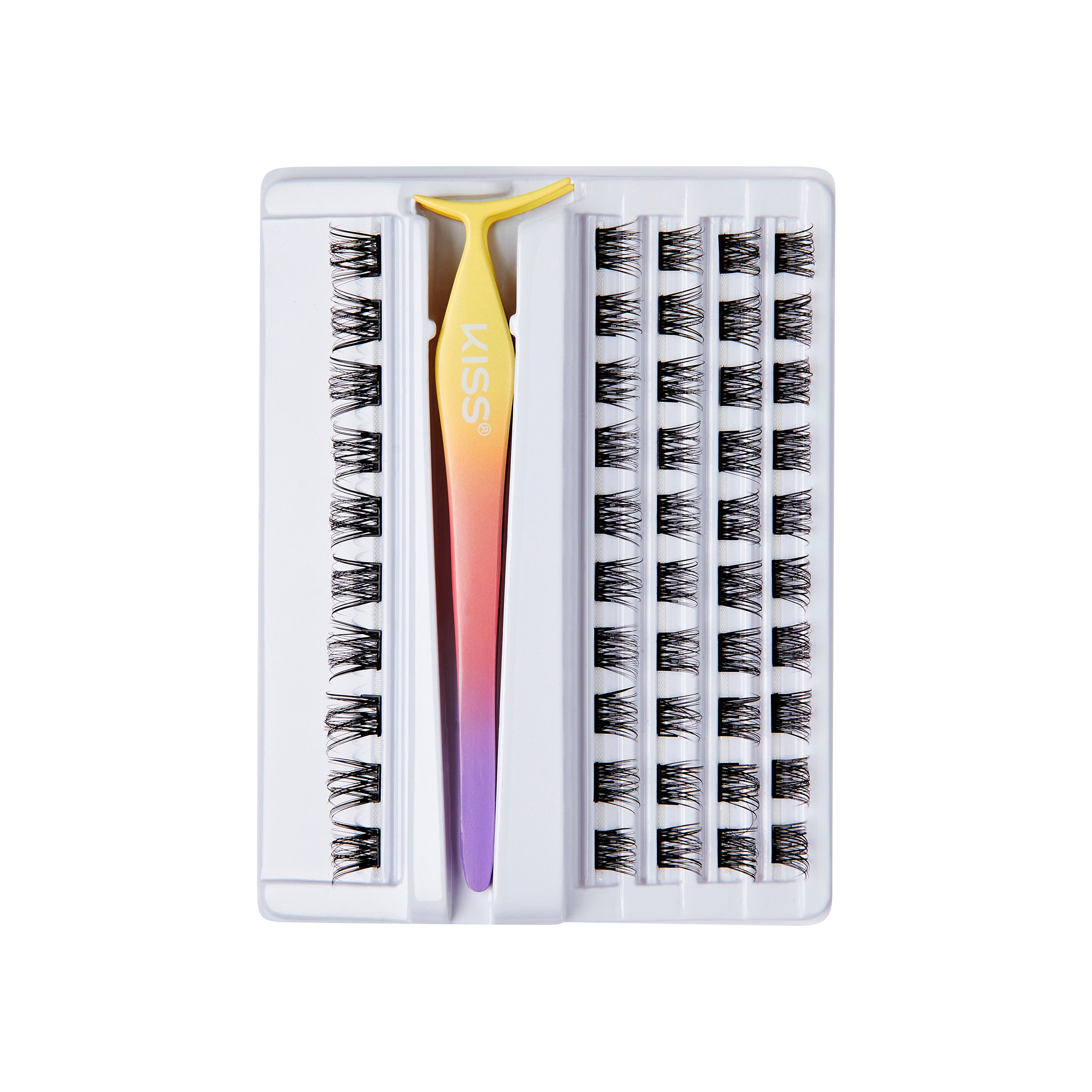 imPRESS Falsies Self Adhesive Eyelashes, 50 Lash Clusters - Natural & Wispy