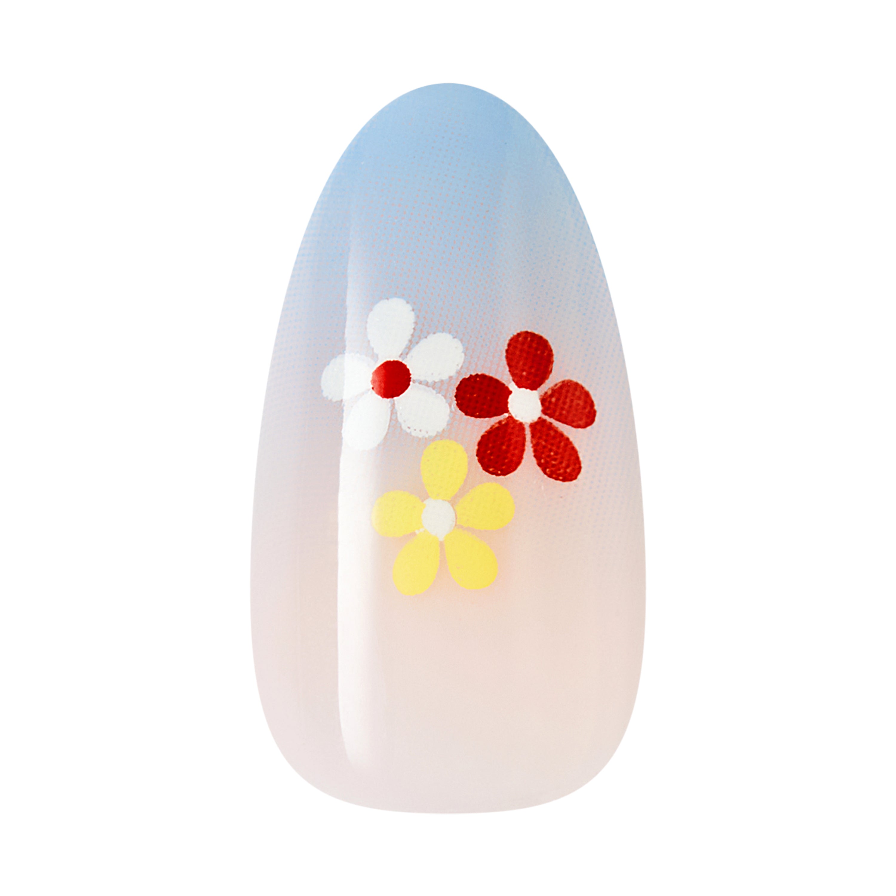 Impress Design No Glue Fake Press On Nails - Amerie | French Design, Multicolor, Medium, Almond, Manicure