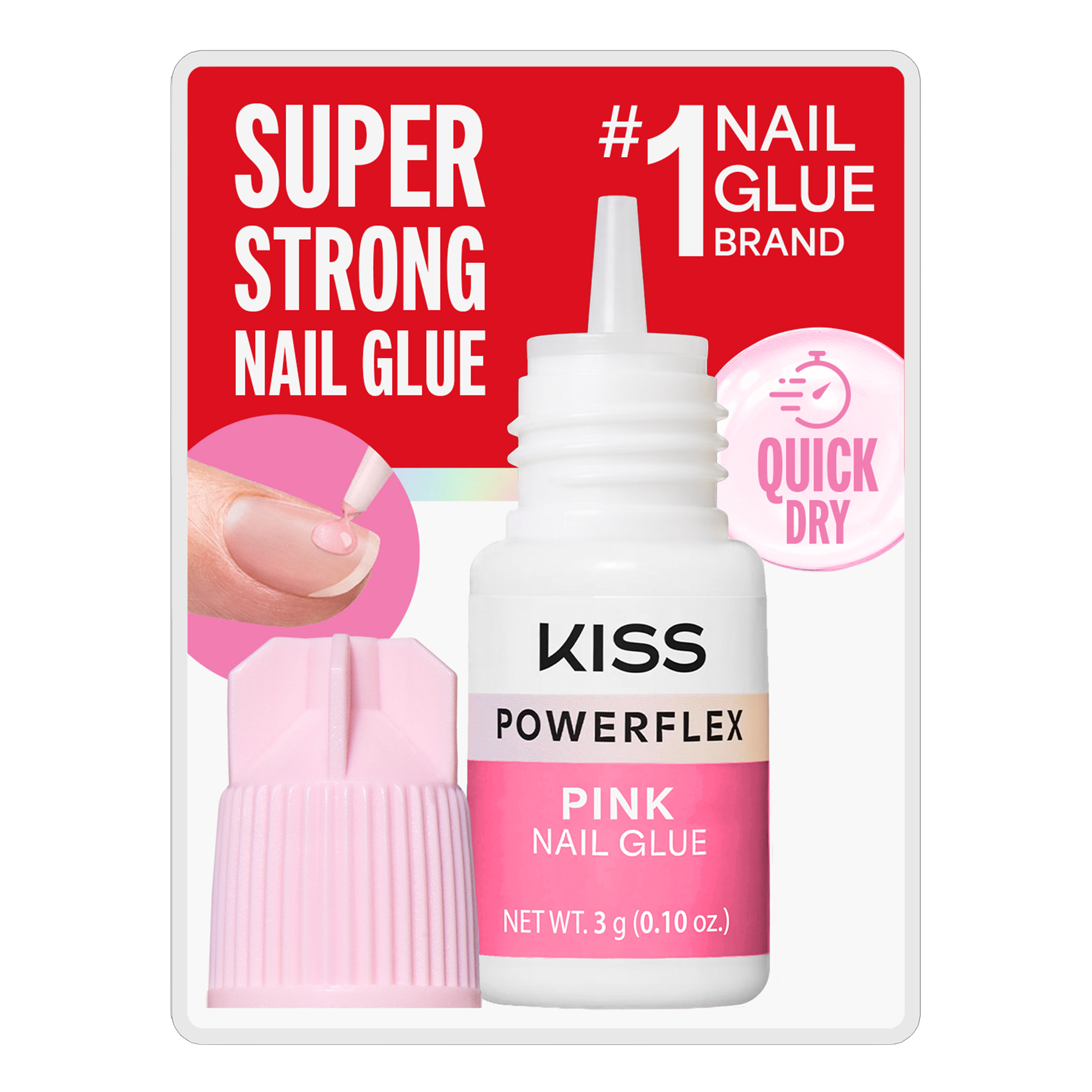 KISS Powerflex Pink Nail Glue – KISS USA