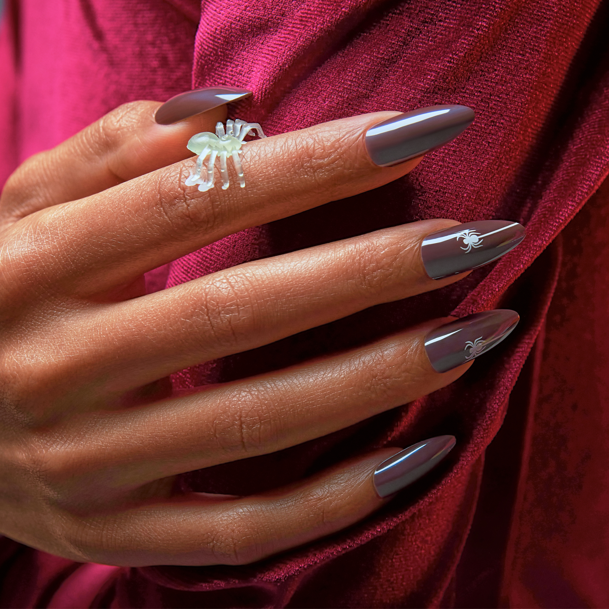KISS Voguish Fantasy Halloween Press On Glue Nails - Cosmic Area