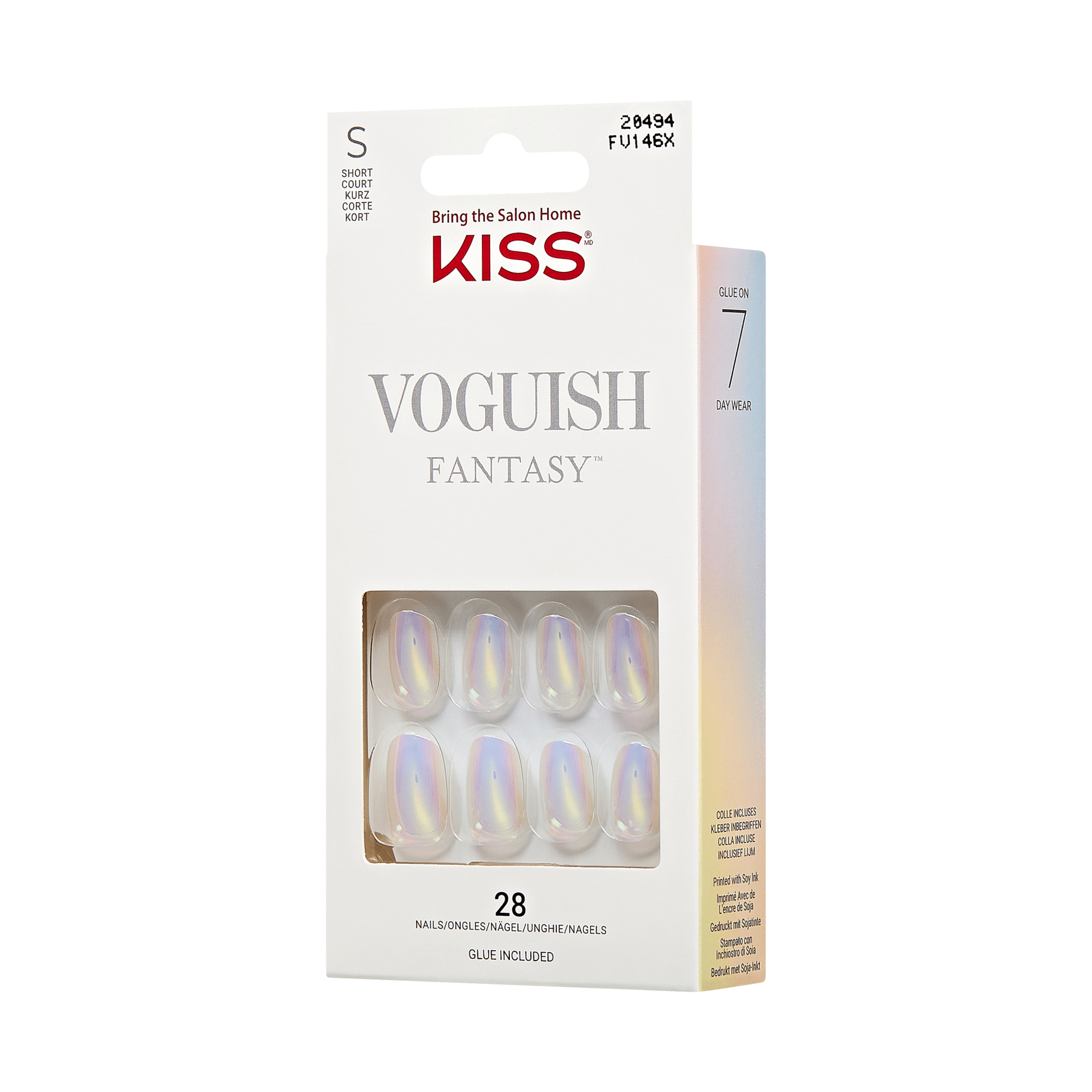 KISS Voguish Fantasy Press On Glue Nails - The Spins