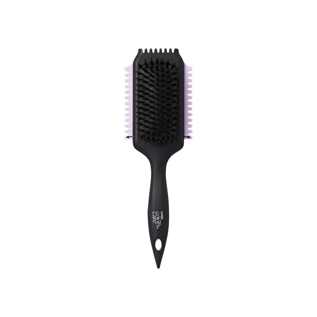 Kiss Colors & Care 2-in-1 Curl Defining & Volumizing SwitchCurl™ Brush - Black | Detangling Brush, Curl Brush, Interchangable, For Use on Wet & Dry Hair, Hair Accessories