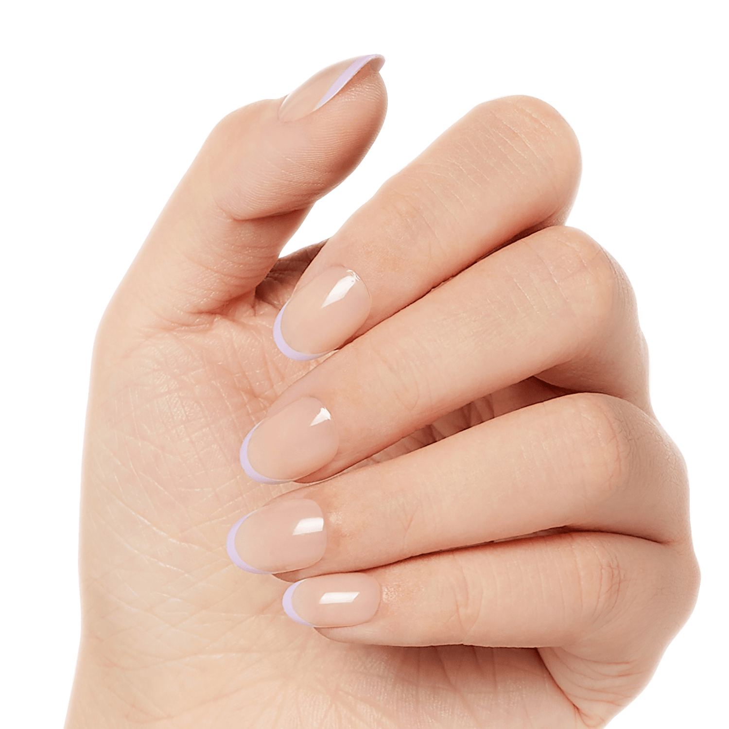 KISS Salon Acrylic French Color Press On Glue Nails - Like Me