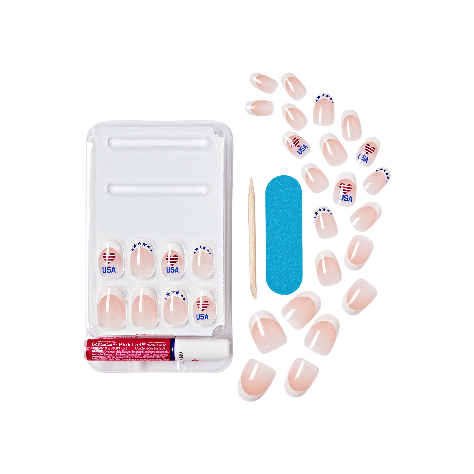 KISS Voguish Fantasy Press On Glue Nails - Wild Ones