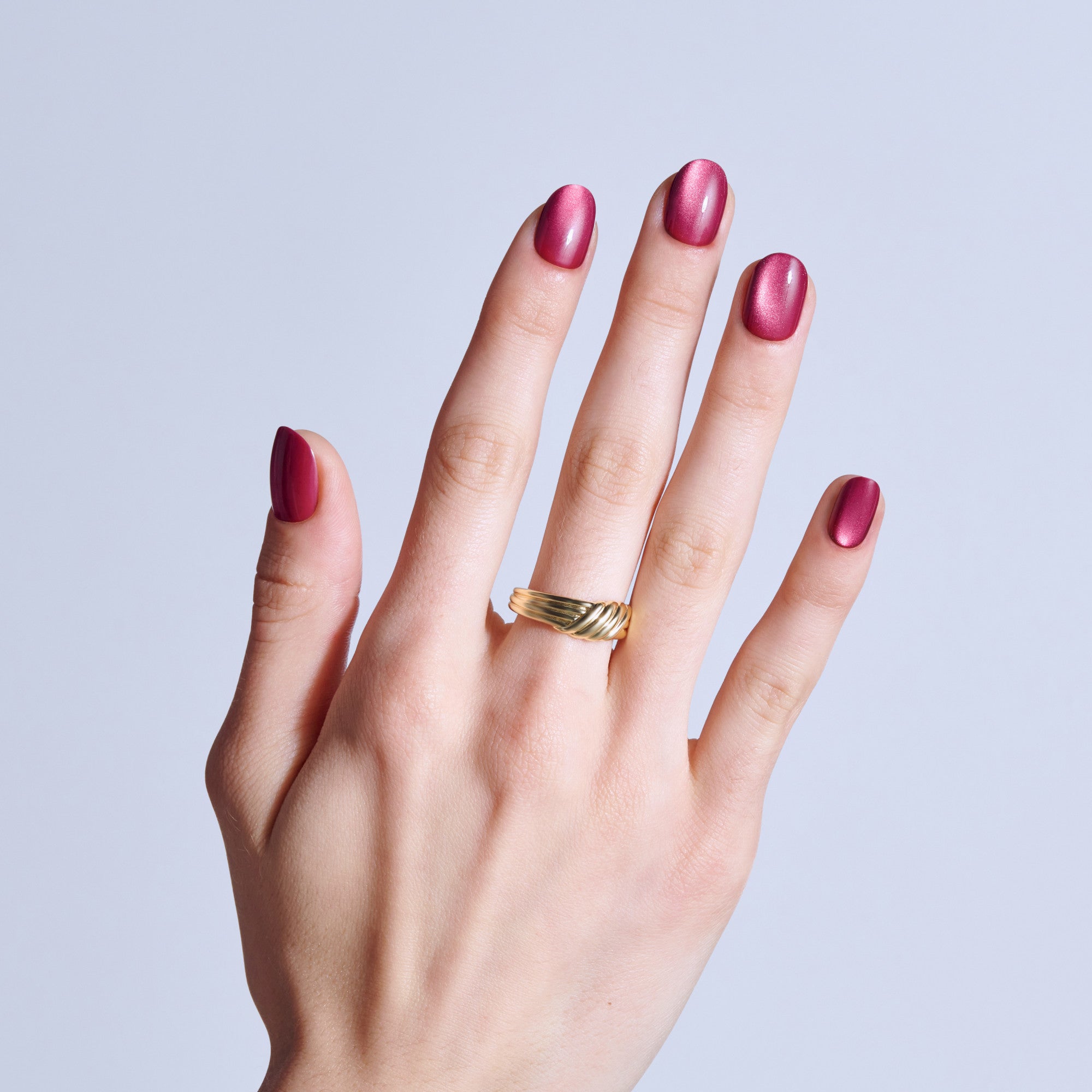 KISS CORE Magnetic Press On Glue Nails - Flaming