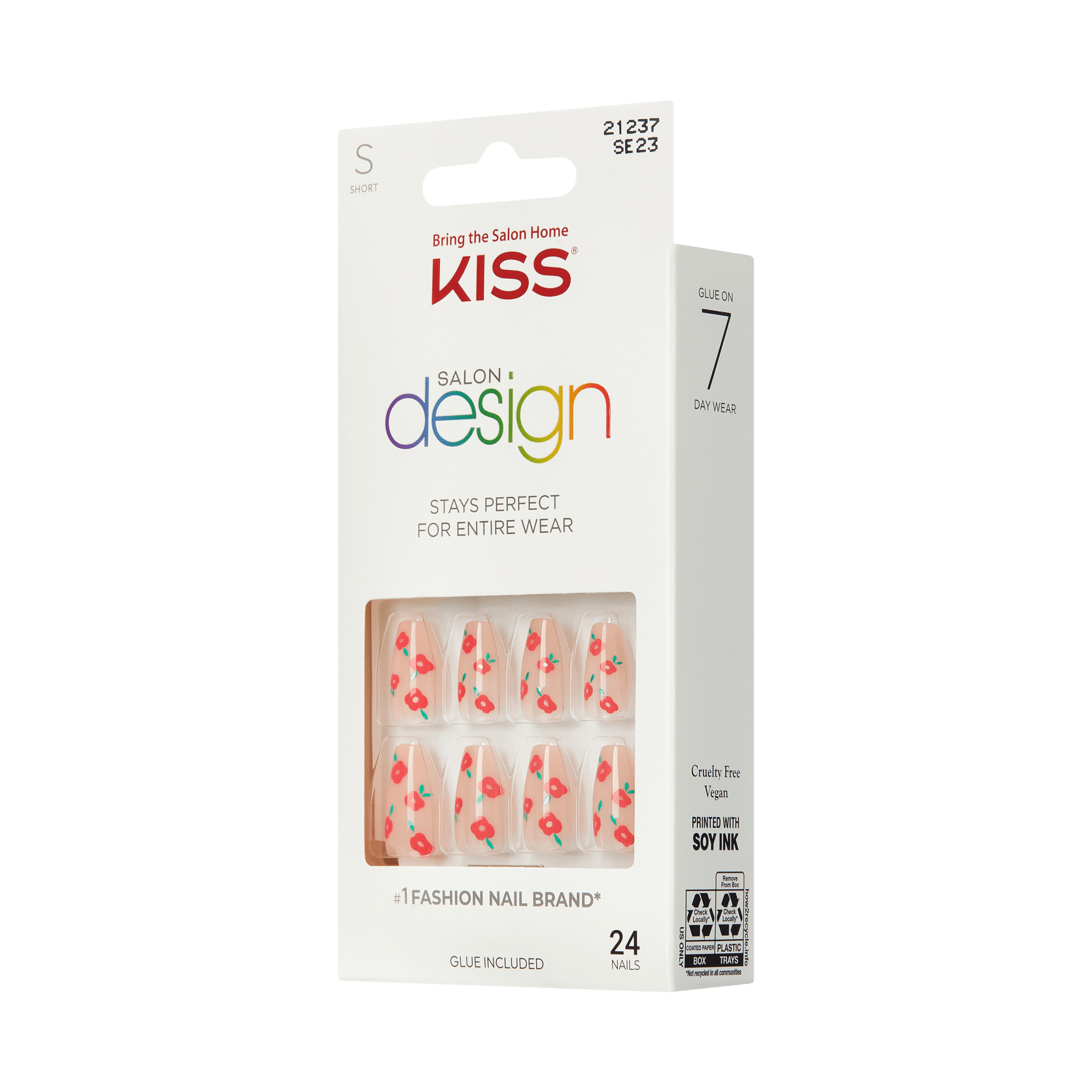 KISS Salon Design Press On Glue Nails - Boldly Glitzy
