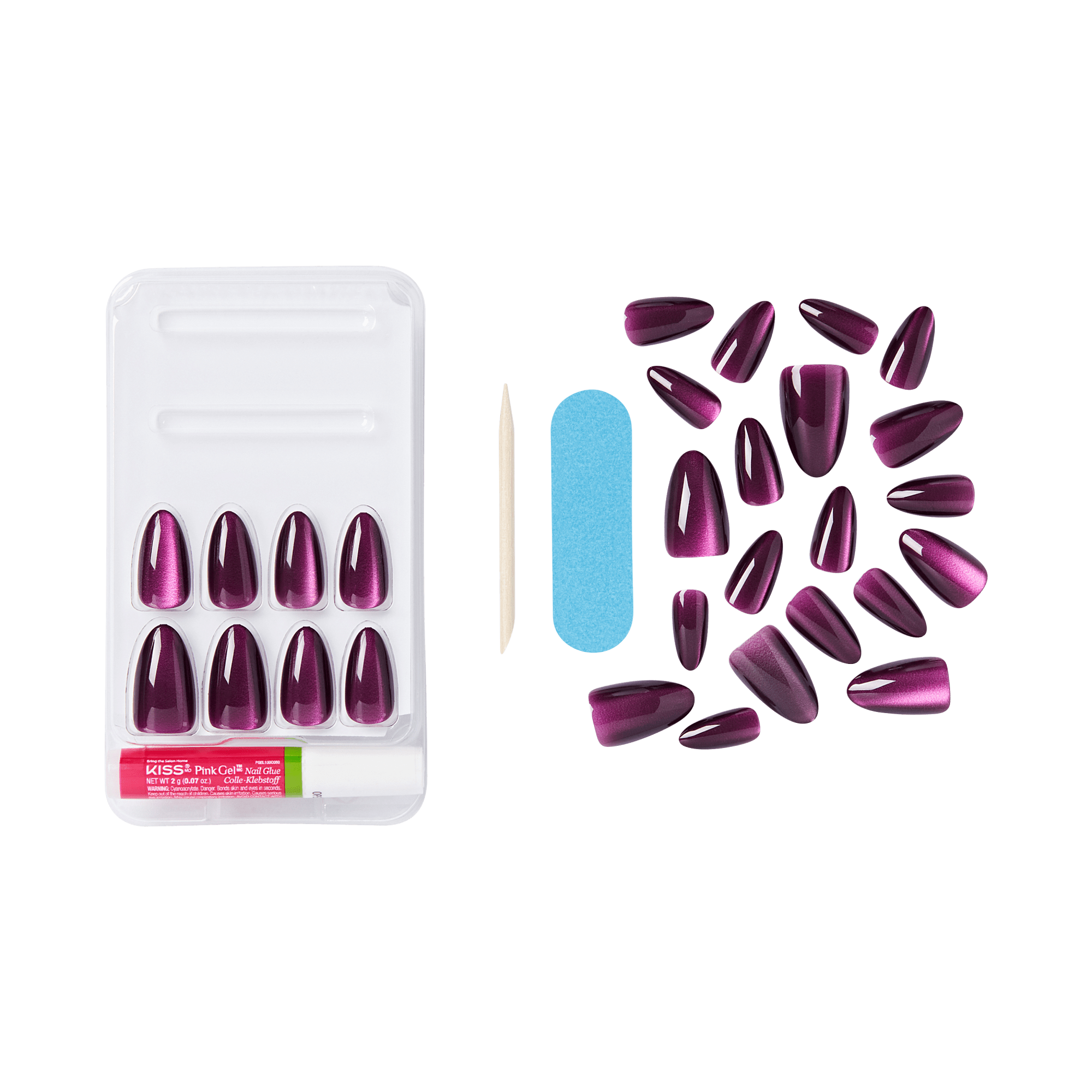 KISS Voguish Fantasy Halloween Press On Glue Nails - Devilish Disco