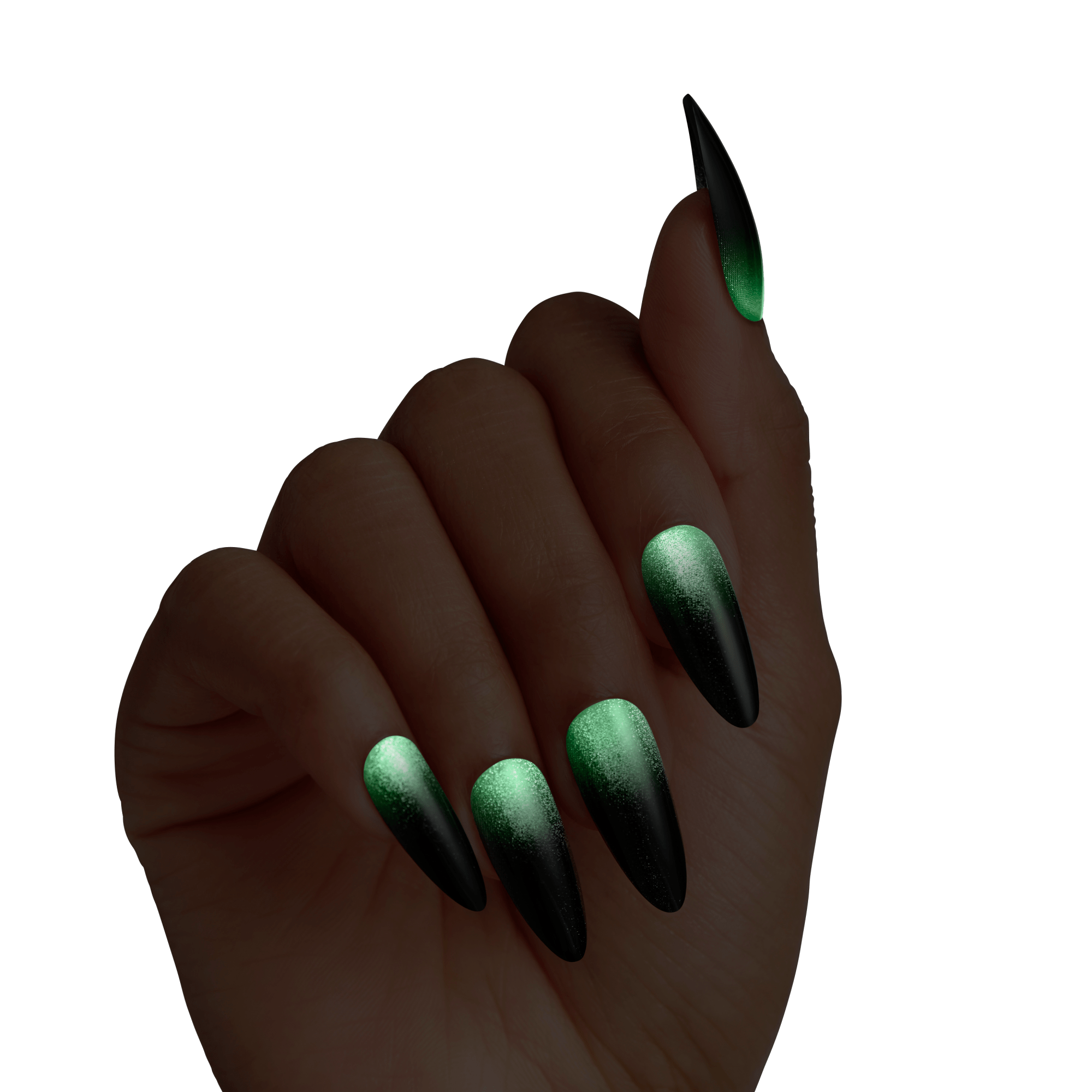 KISS Voguish Fantasy Halloween Press On Glue Nails - Dancing Night