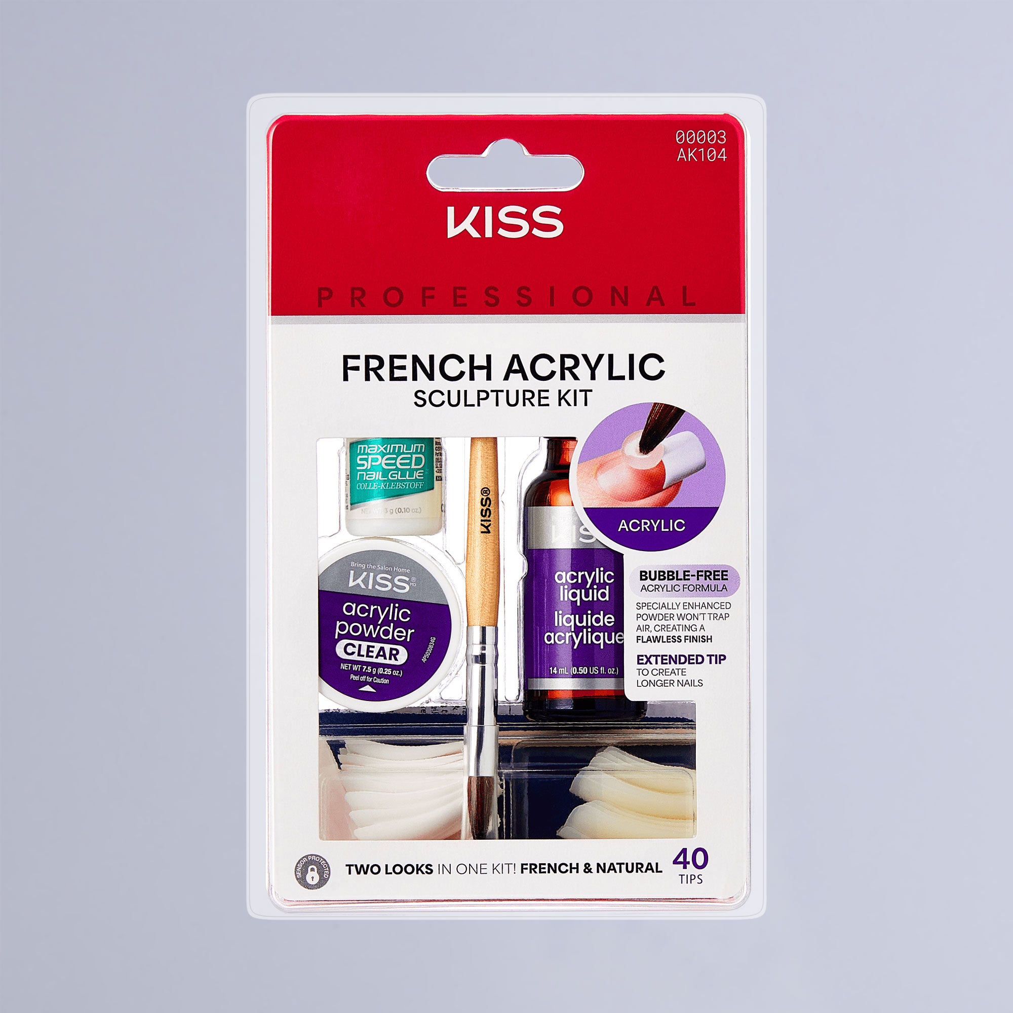Kiss French Acrylic Sculpture Kit – French & Natural – KISS USA