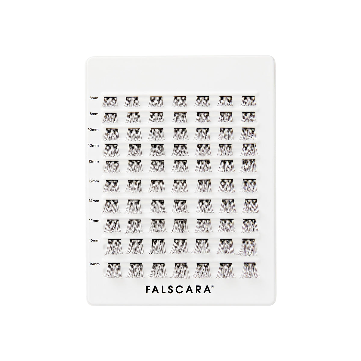 Falscara Classic Natural Mega Multipack | DIY False Lash Extensions, Cluster Lash, Wispy Lashes, 70 Wisps, 8mm-16mm