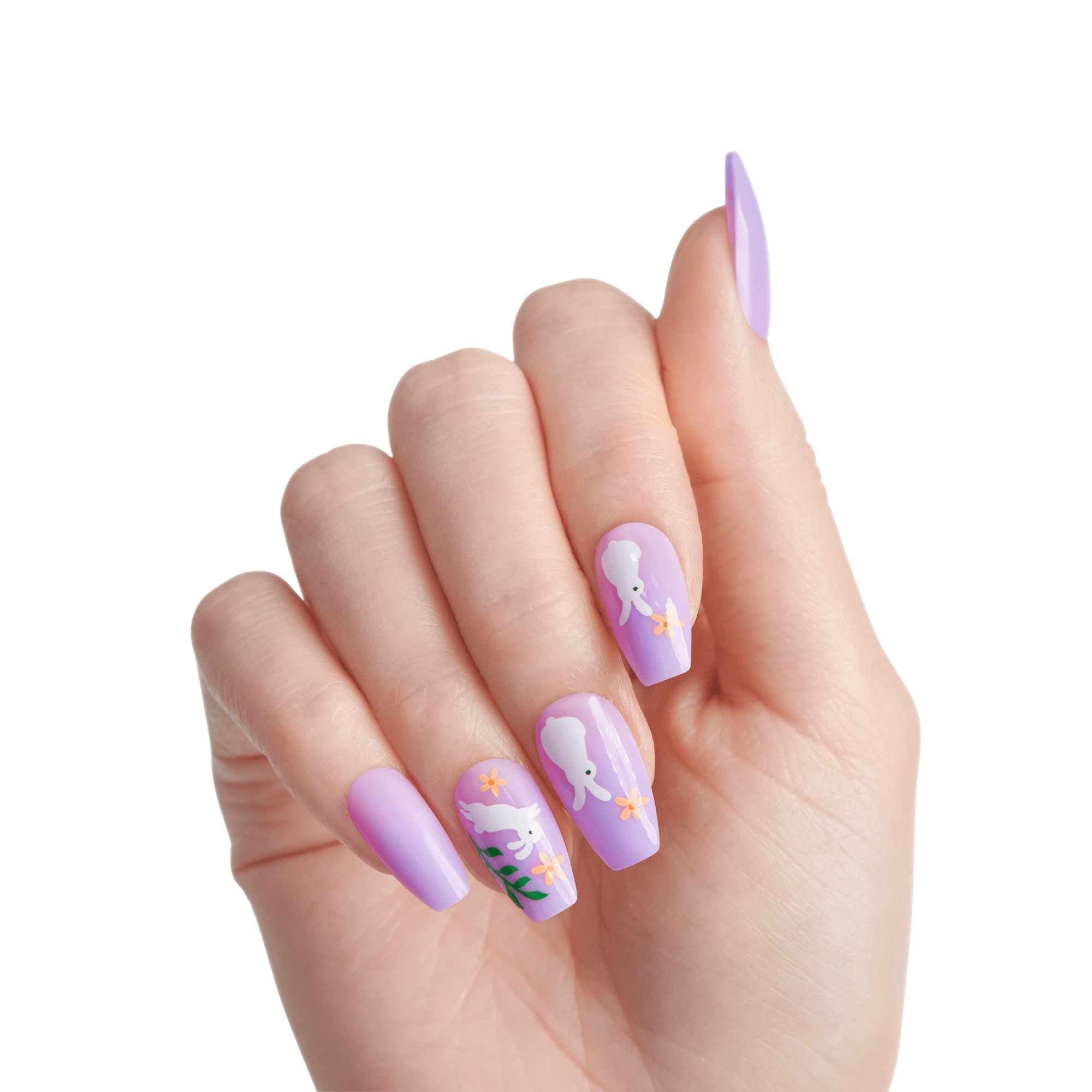 KISS Voguish Fantasy Press On Glue Nails - Delights