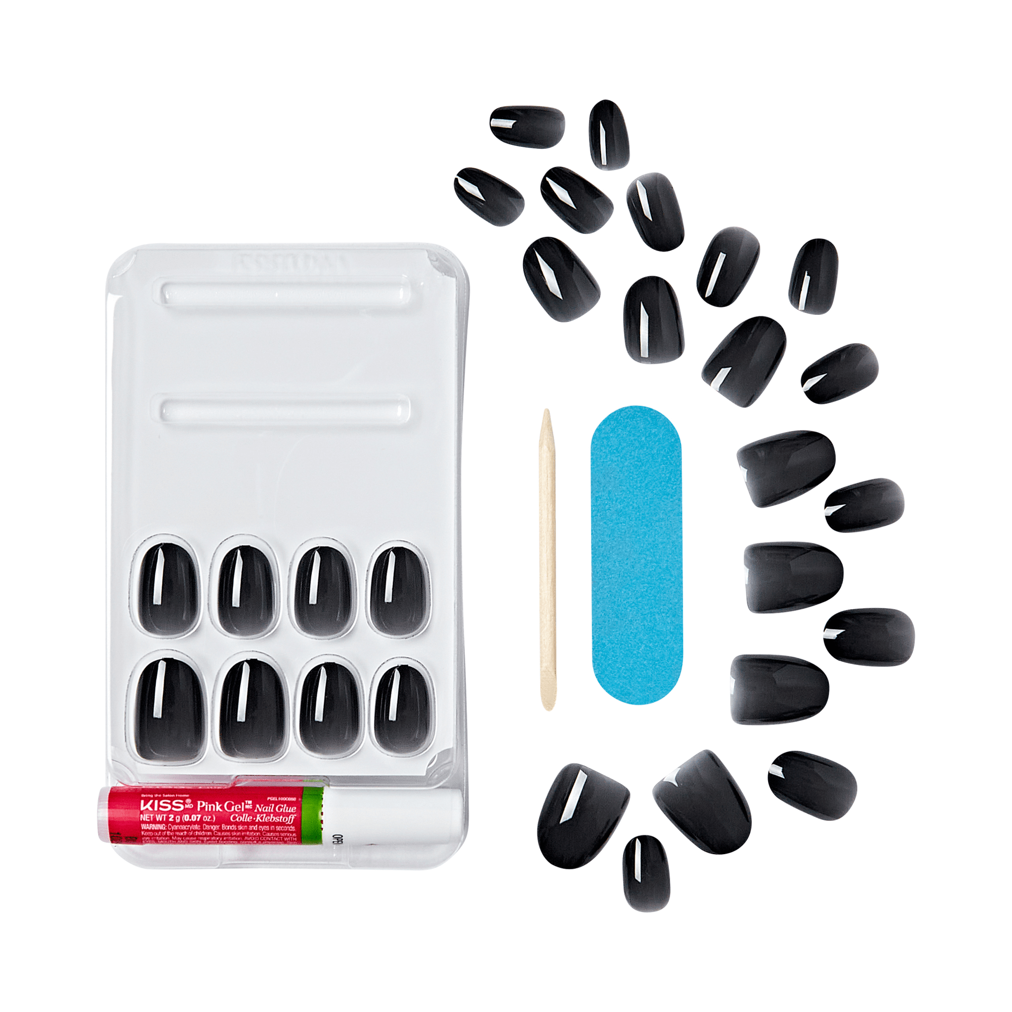 KISS Gel Fantasy Jelly Color Press On Glue Nails - Jelly Queen