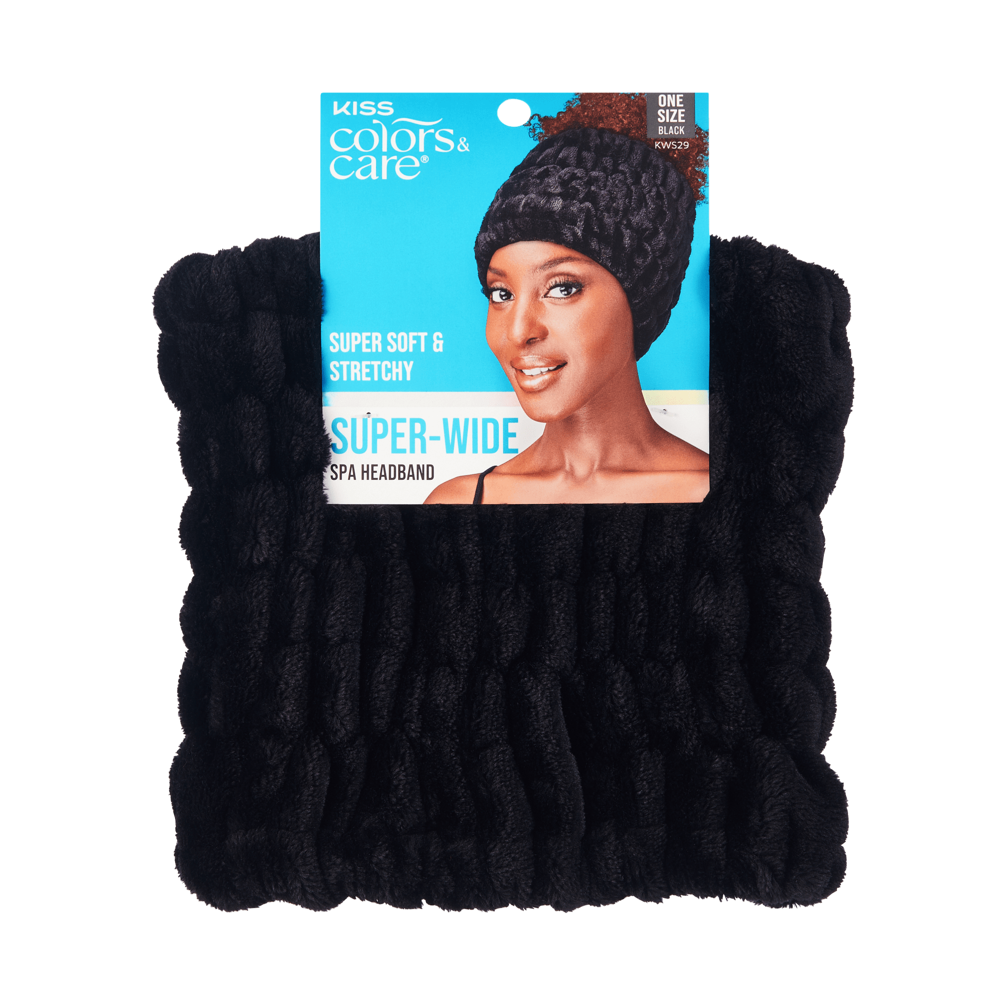 KISS Colors & Care Super Wide Spa Headband - Black