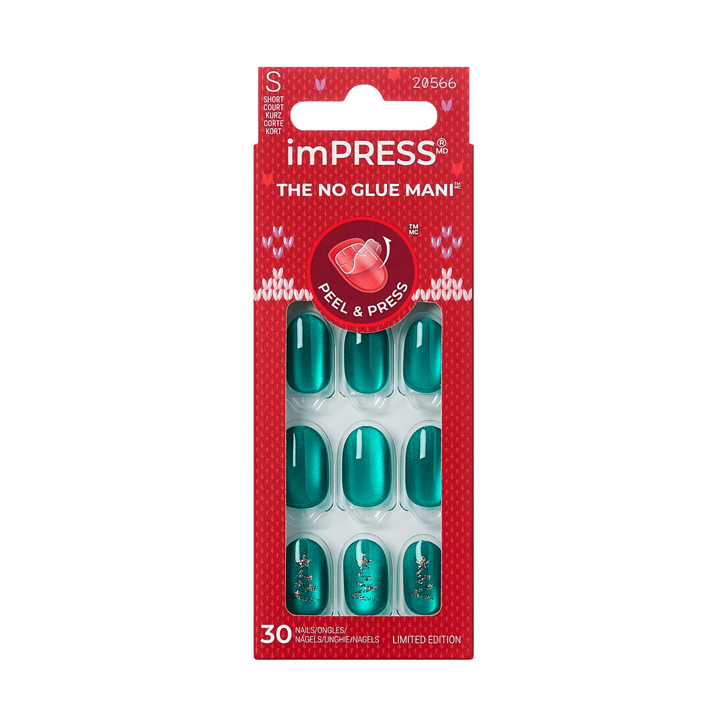 imPRESS Holiday Design Press On Nails - Please Santa