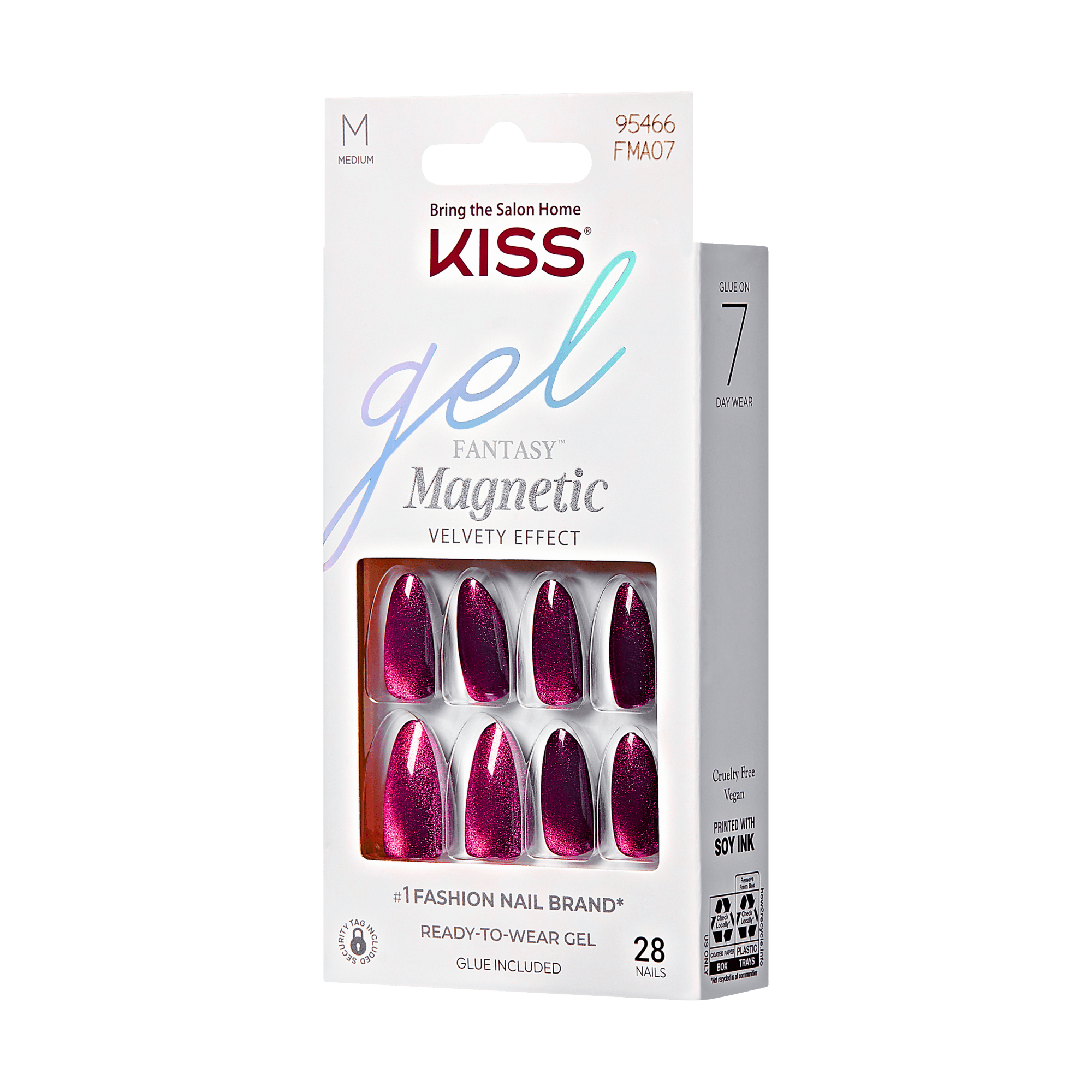KISS Gel Fantasy Magnetic Press On Glue Nails - Stream